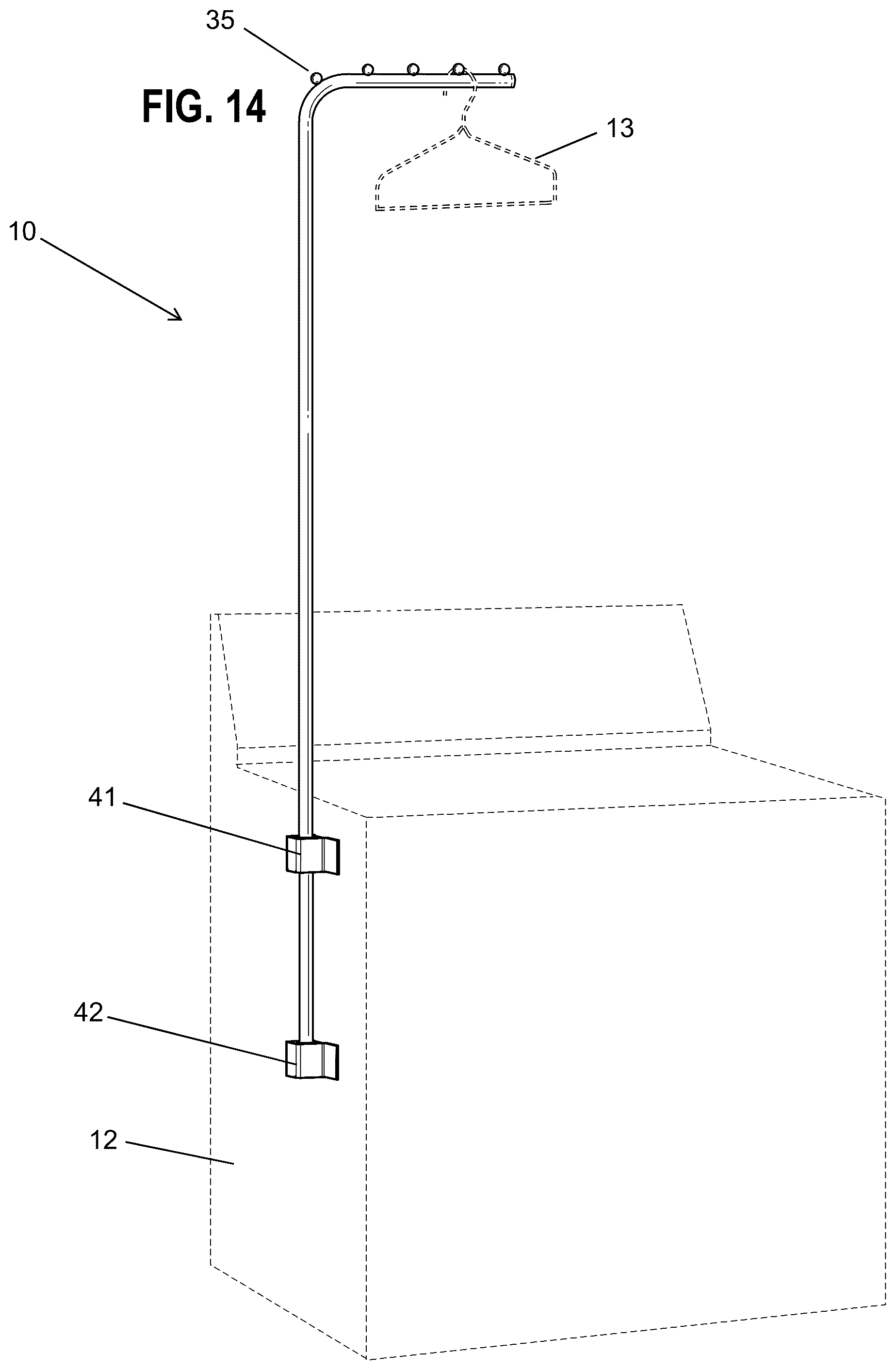 Patent US12096870 Figure 8 – Laundry valet rod
