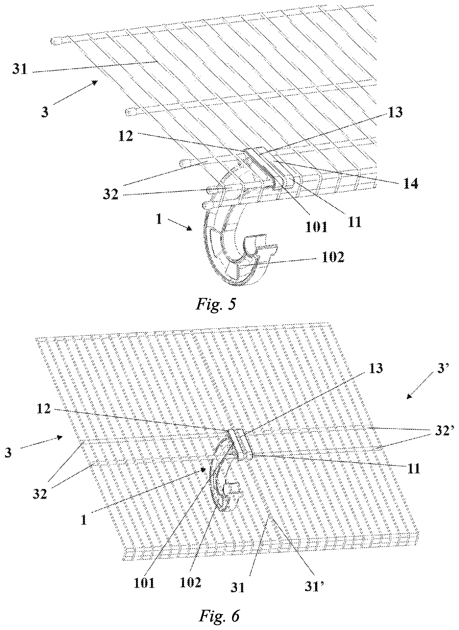 Patent US12096871 Figure 4 – Hook assembly and shelving assembly using the same