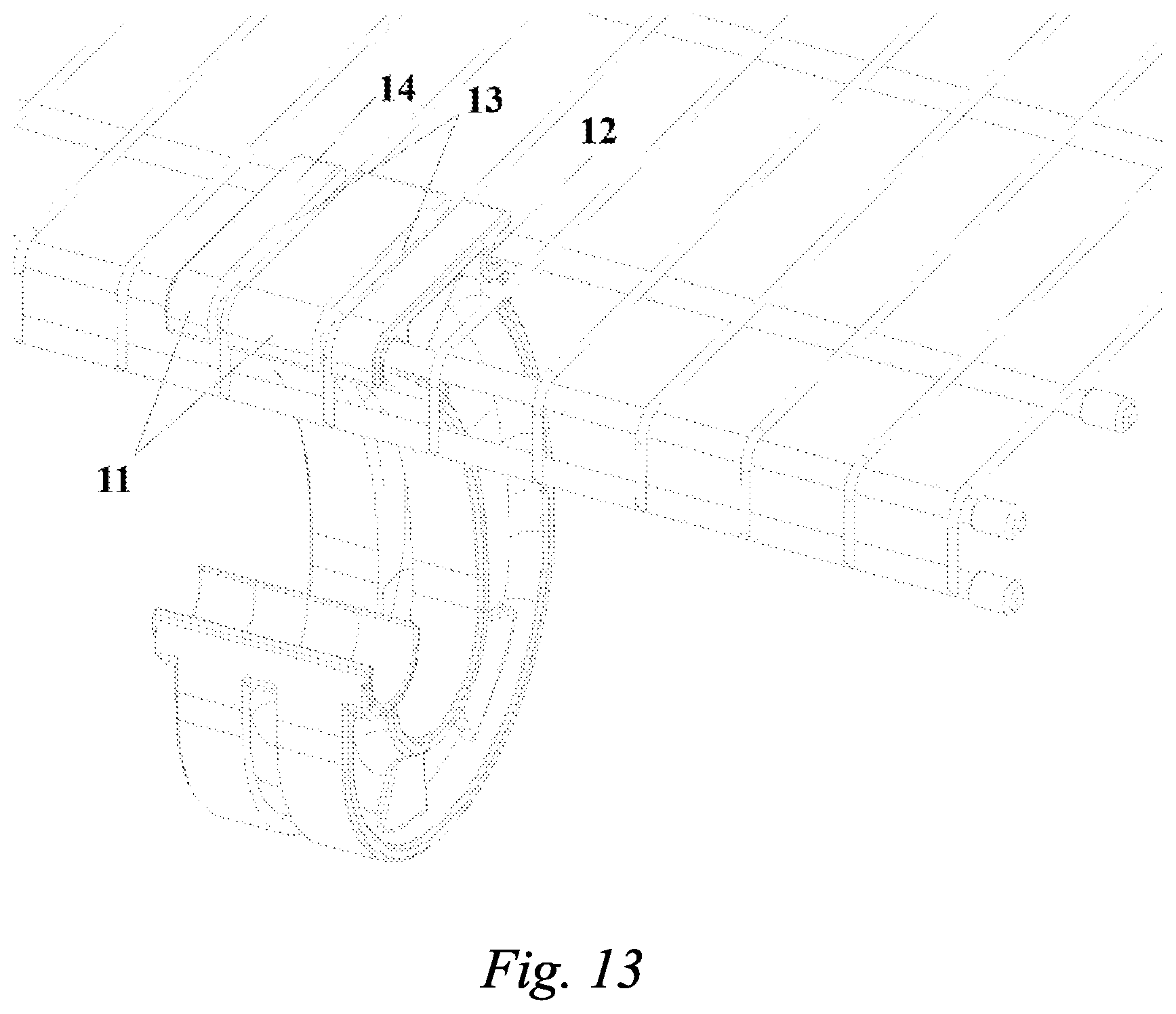 Patent US12096871 Figure 9 – Hook assembly and shelving assembly using the same