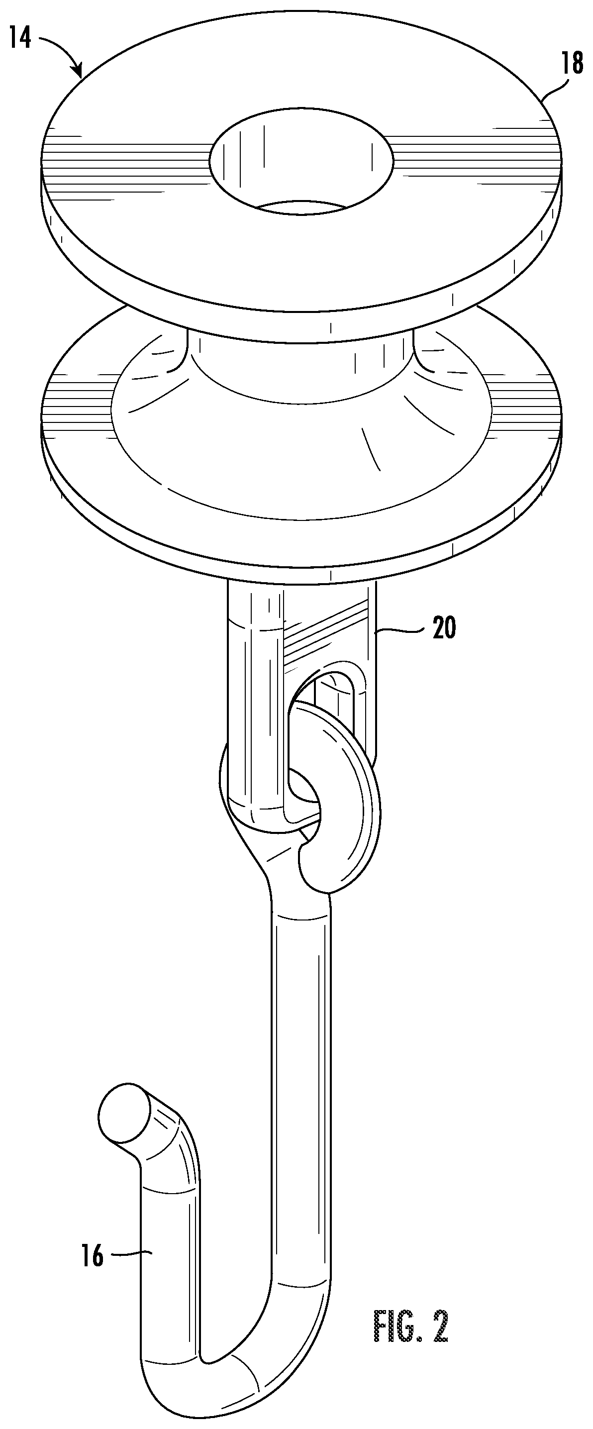 Patent US12096873 Figure 2 – Curtain carrier assembly with curtain carrier