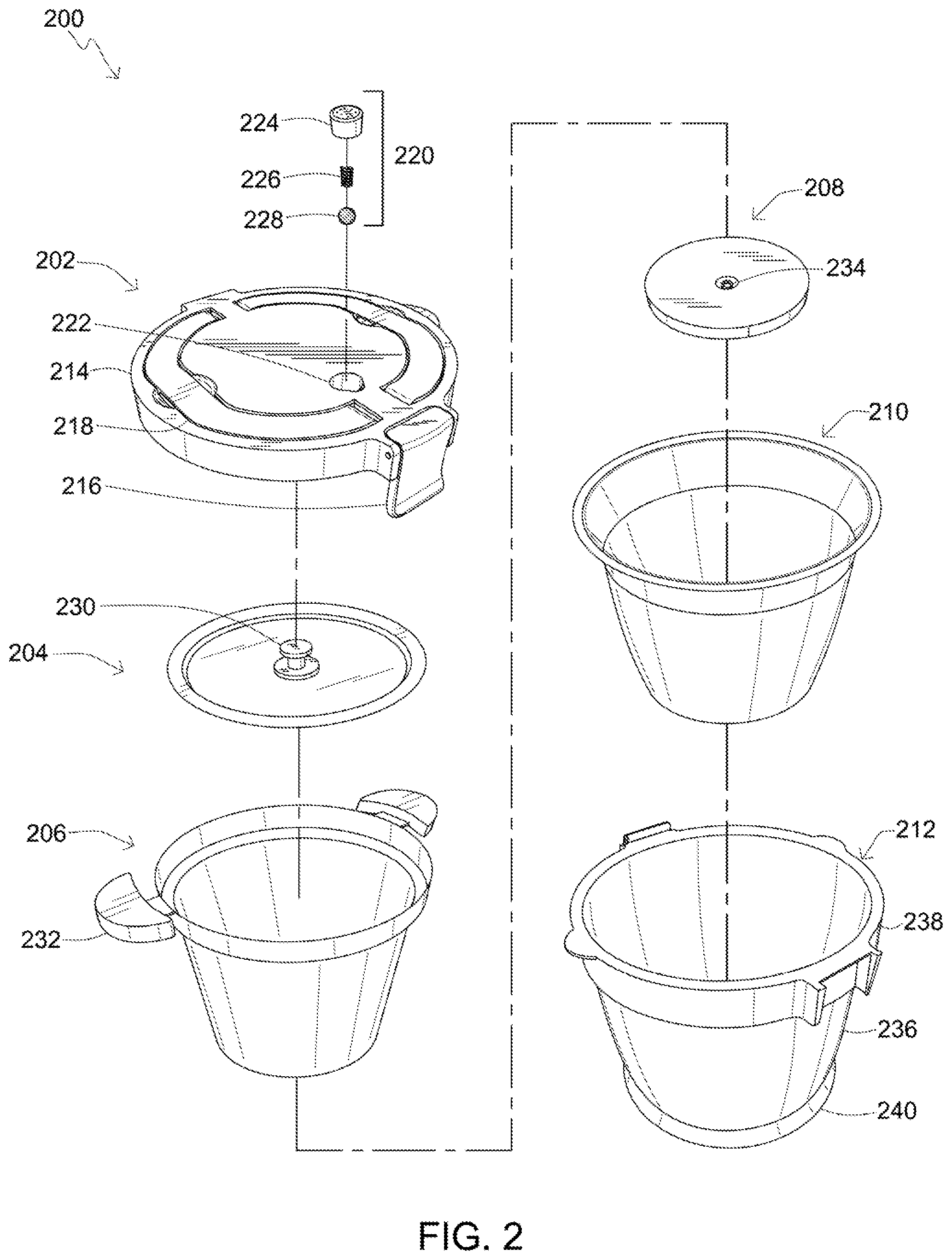 Patent US12096874 Figure 2 – Pressure-cooking device