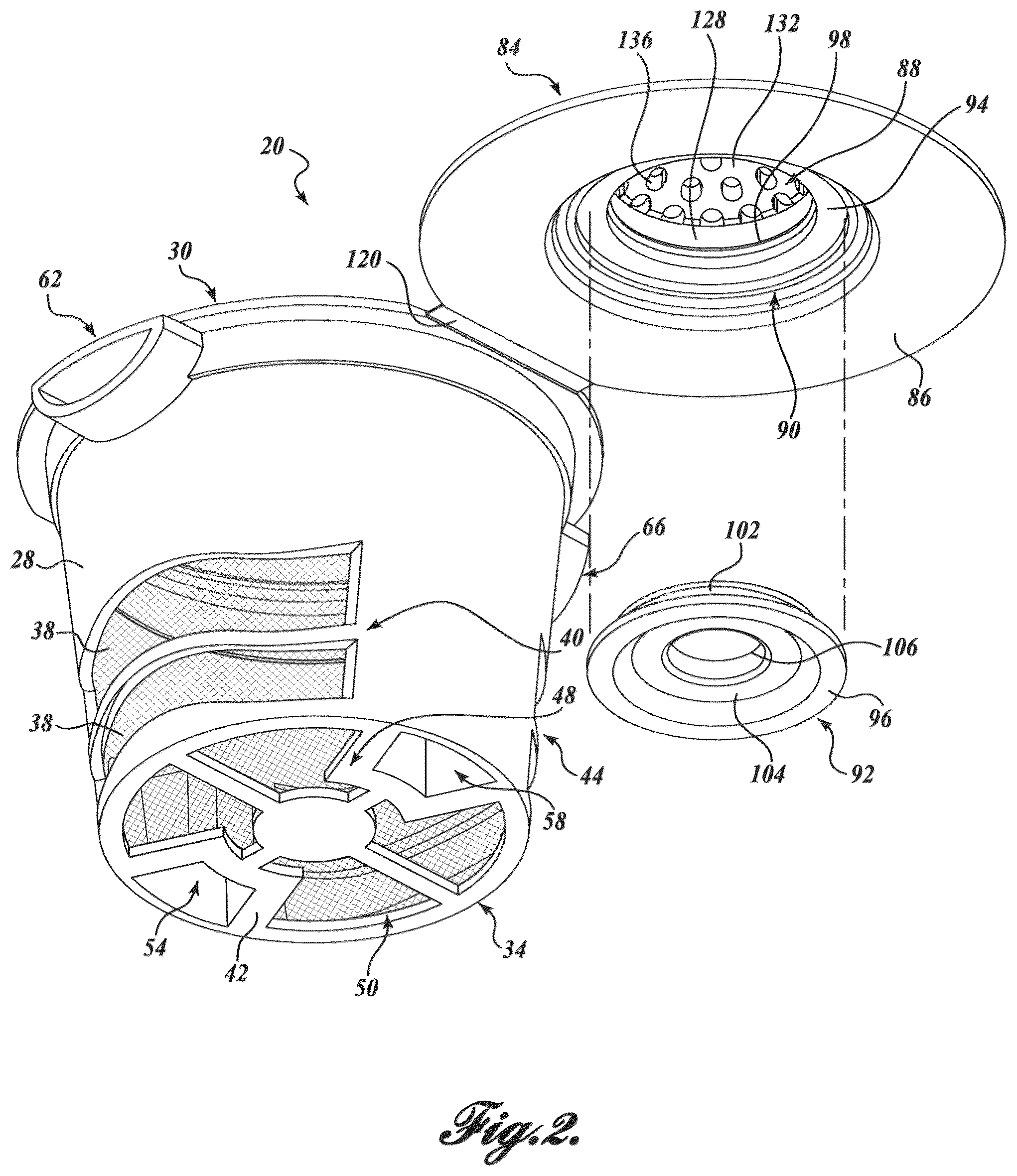 Patent US12096876 Figure 2 – Beverage brewing device