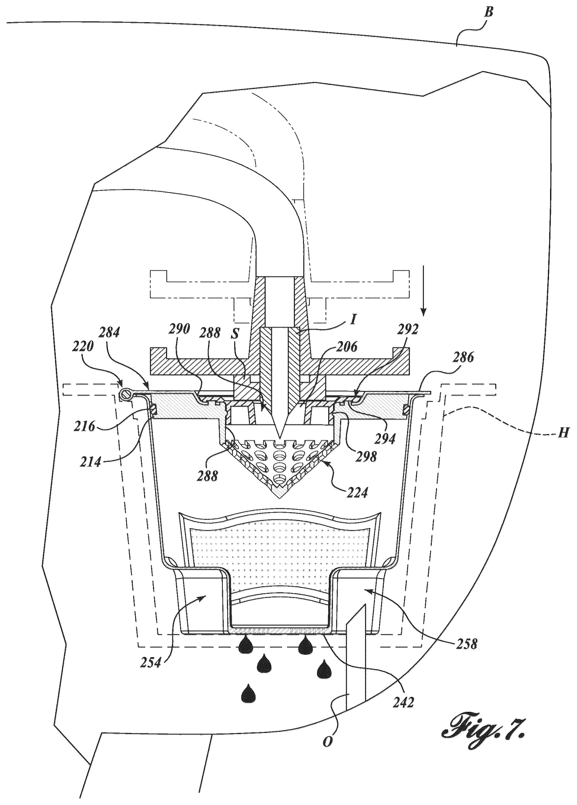 Patent US12096876 Figure 7 – Beverage brewing device