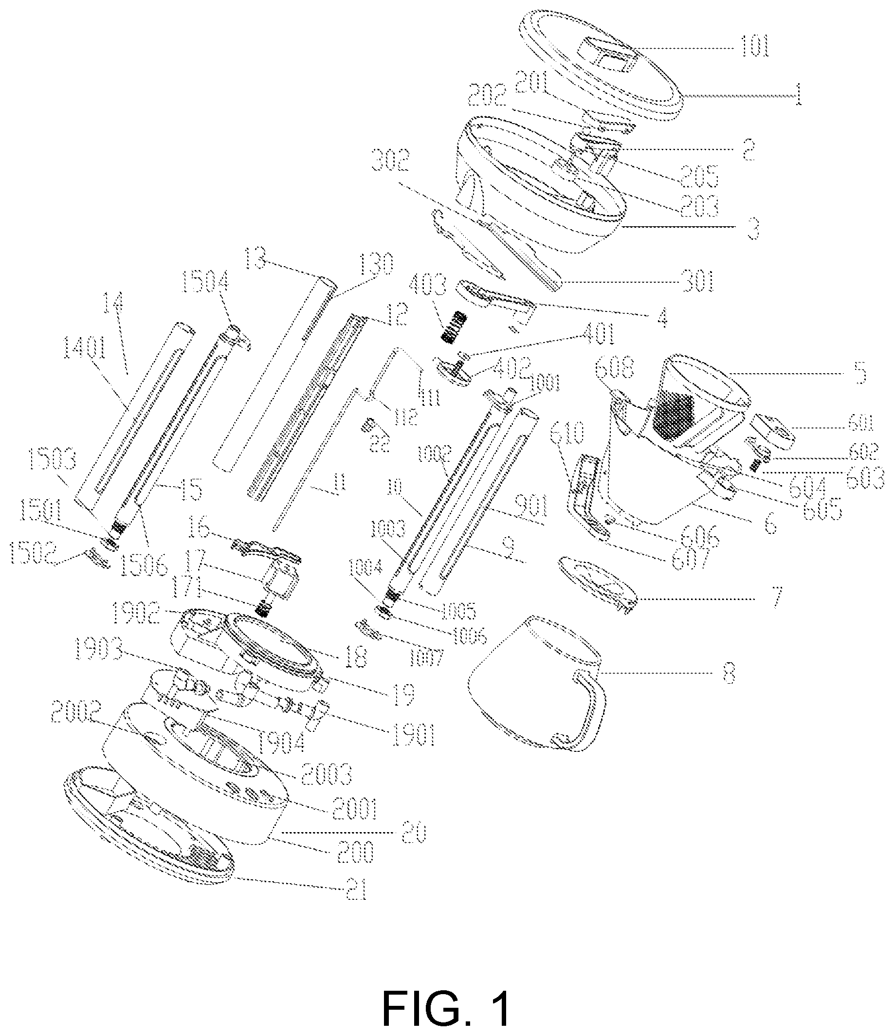 Patent US12096877 Figure 1 – Cyclic preheating coffee pot and working method thereof
