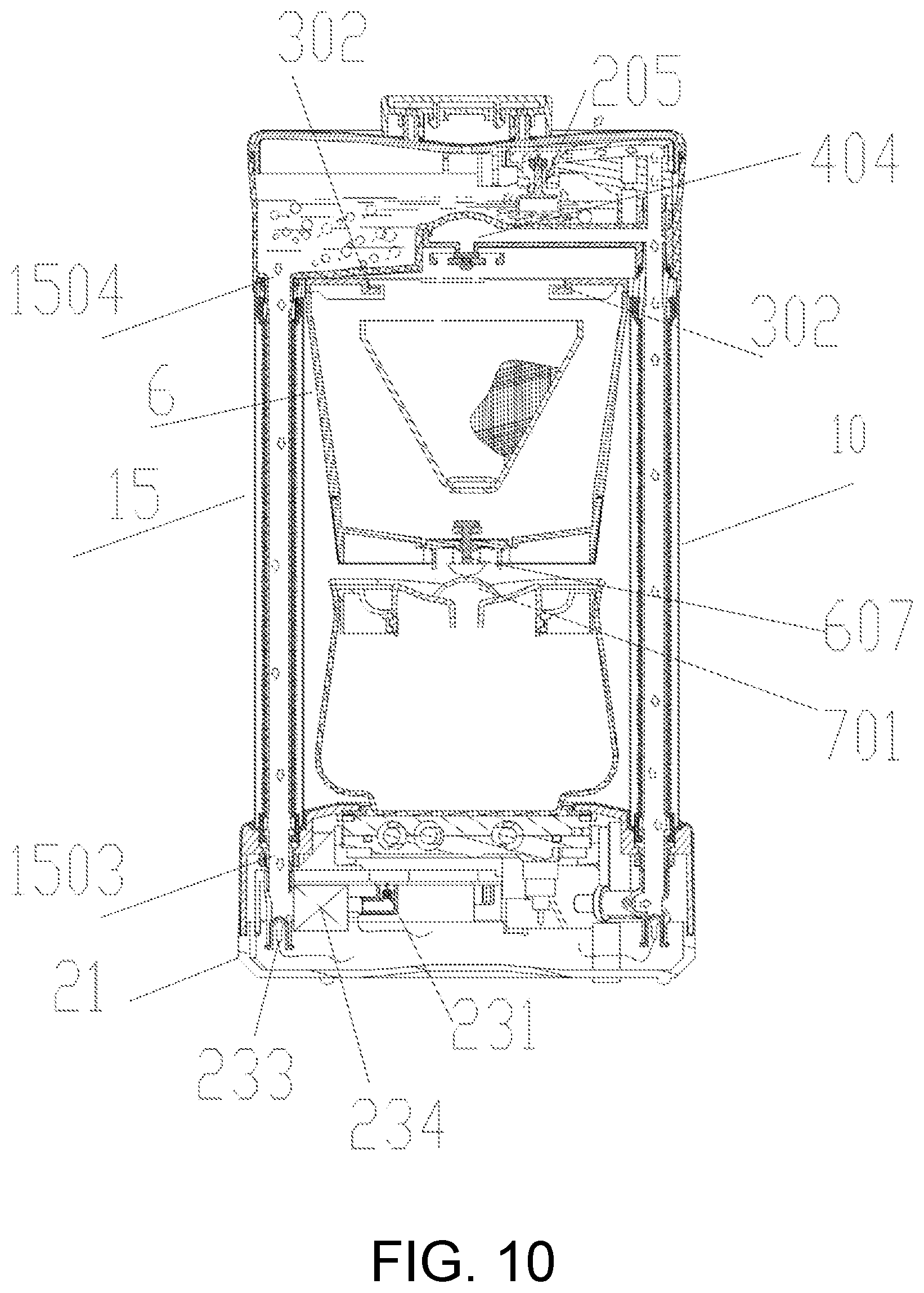 Patent US12096877 Figure 9 – Cyclic preheating coffee pot and working method thereof