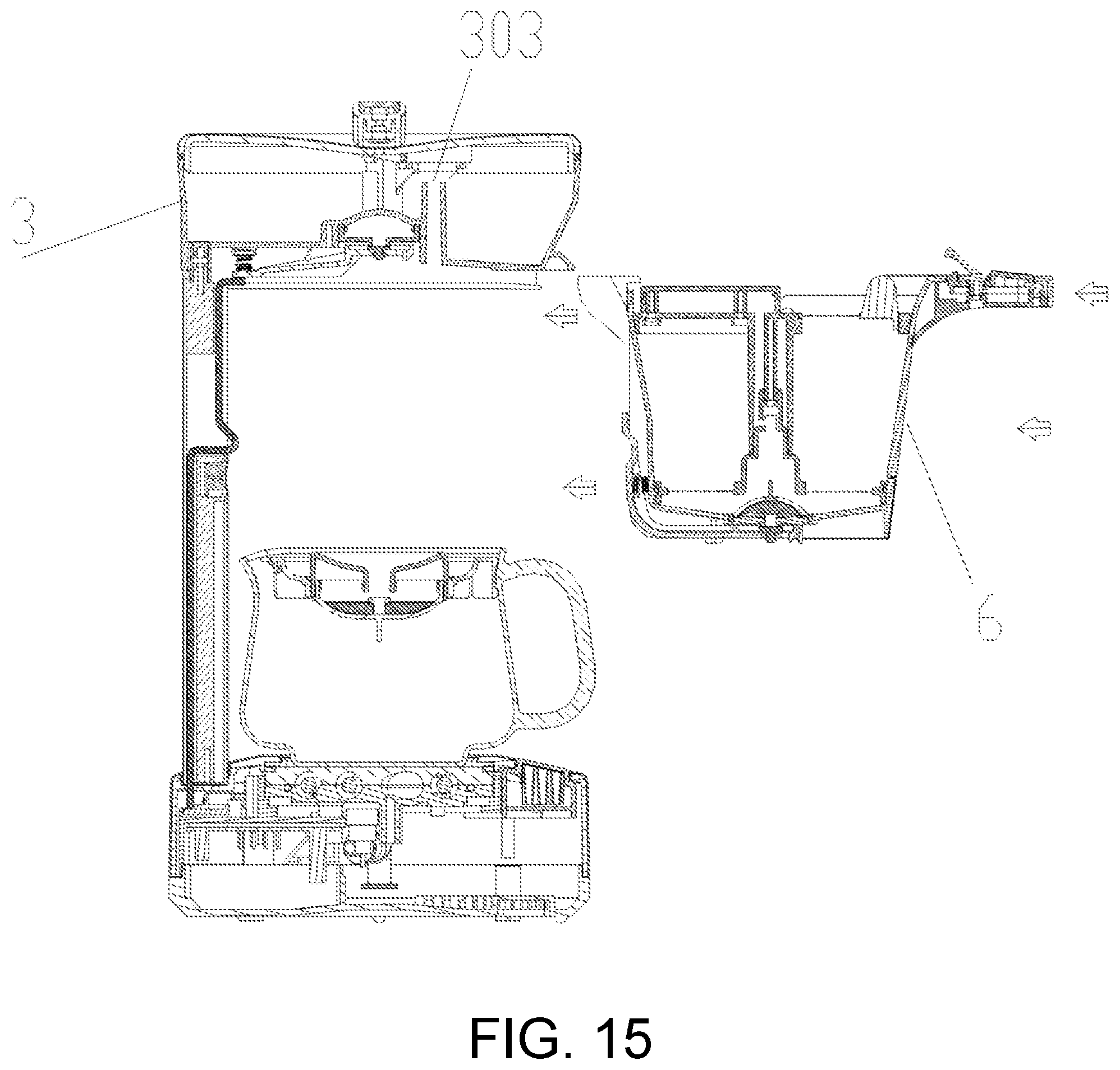Patent US12096877 Figure 14 – Cyclic preheating coffee pot and working method thereof