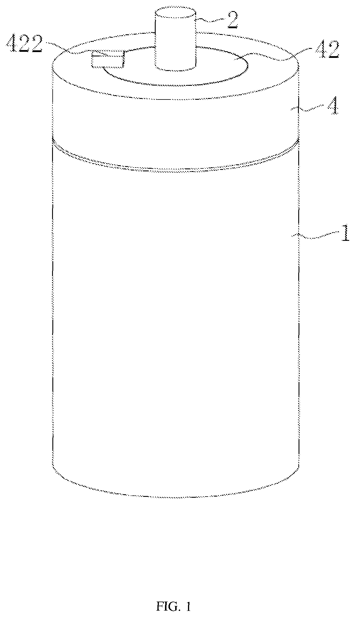 Patent US12096878 Figure 1 – Straw cup