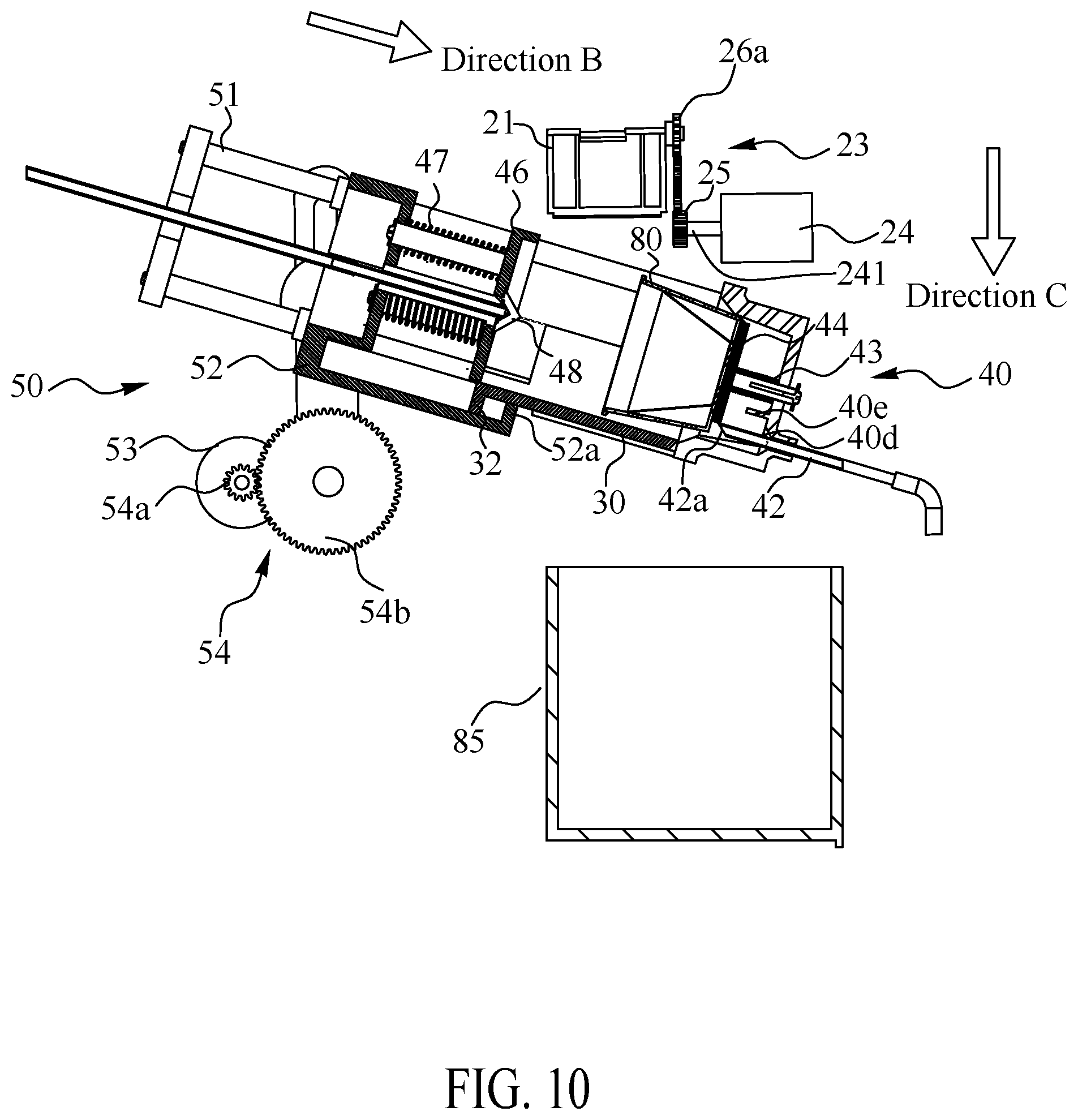 Patent US12096879 Figure 10 – Capsule coffee machine