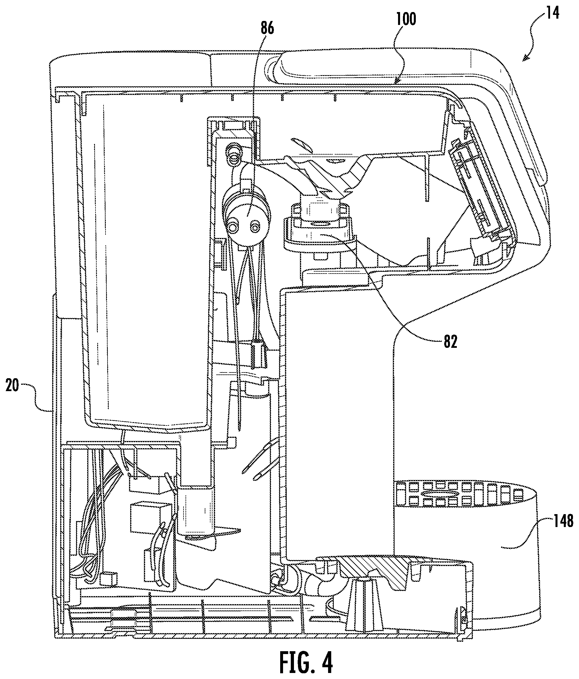 Patent US12096881 Figure 4 – Beverage-making machine