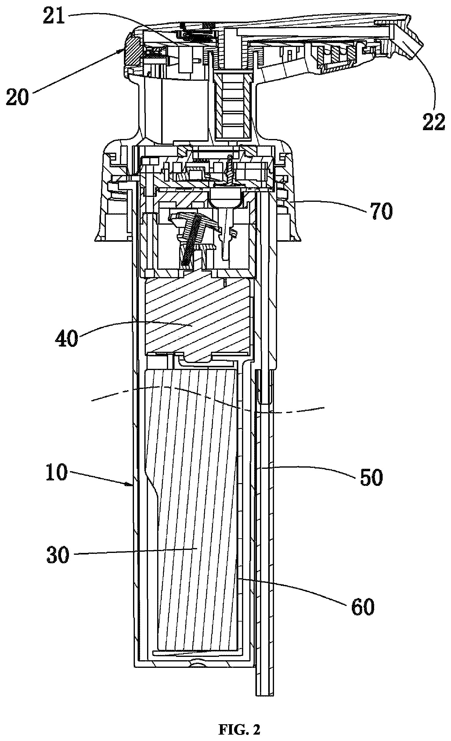 Patent US12096892 Figure 2 – Foam pump