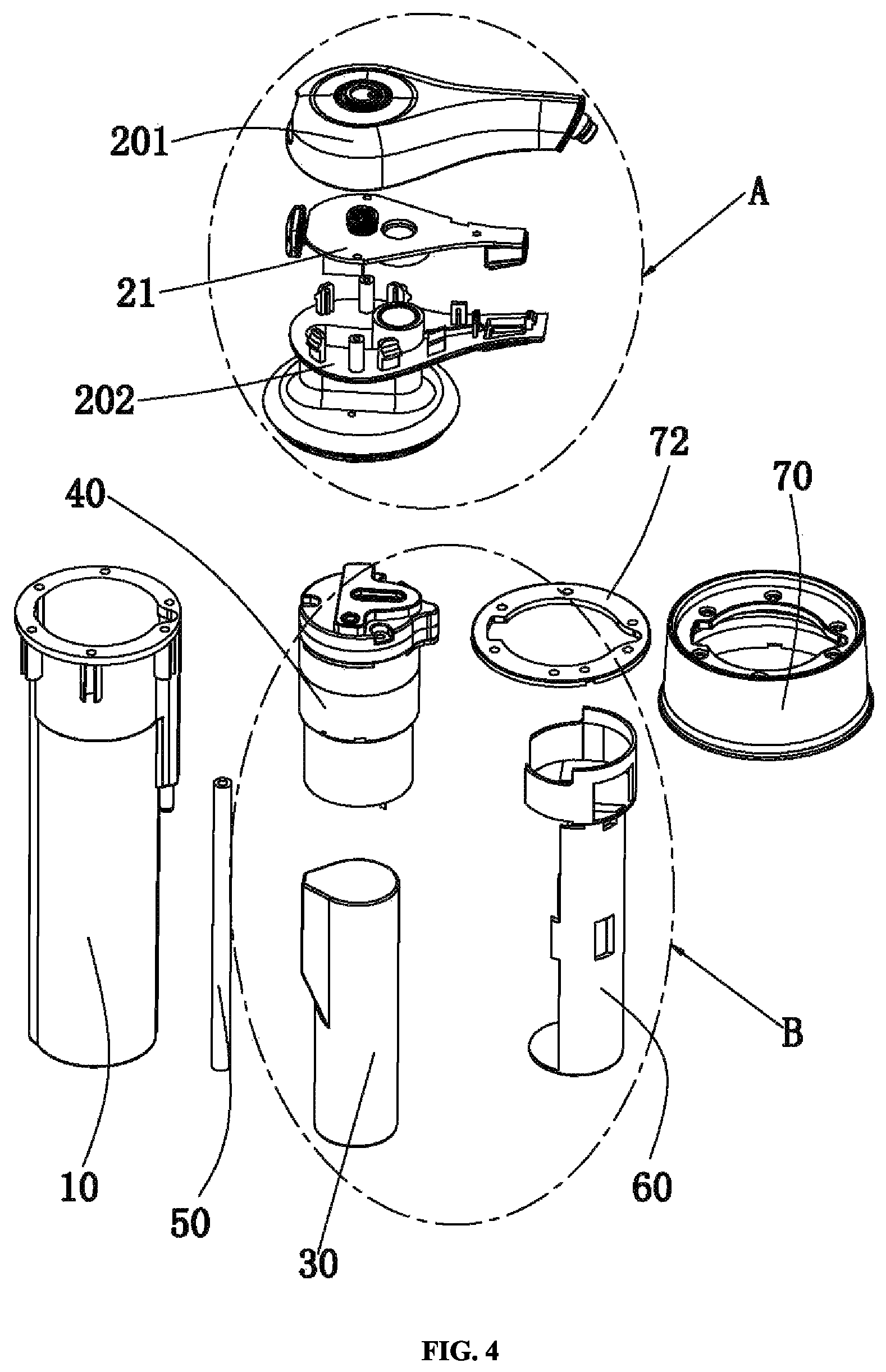Patent US12096892 Figure 4 – Foam pump