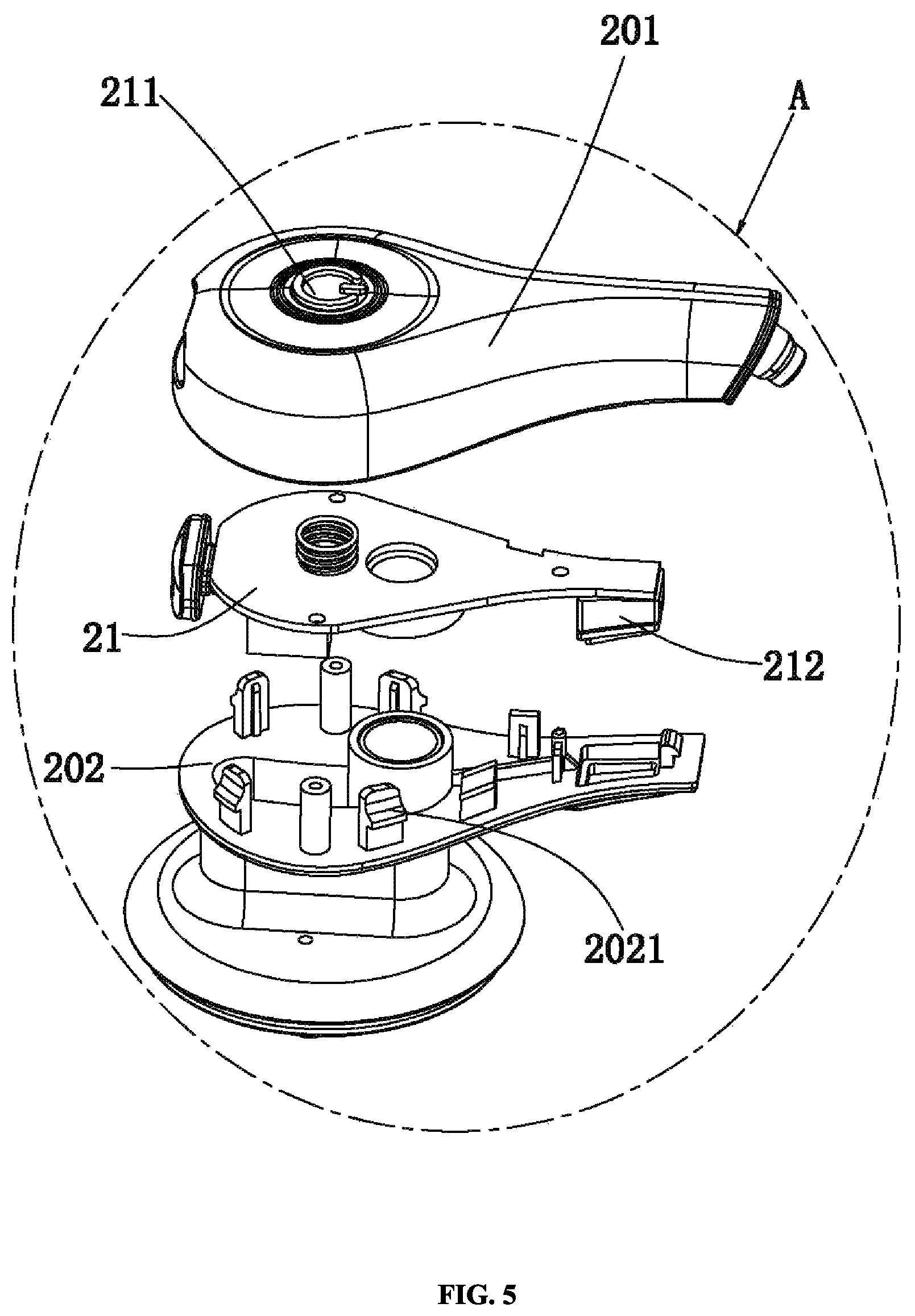 Patent US12096892 Figure 5 – Foam pump