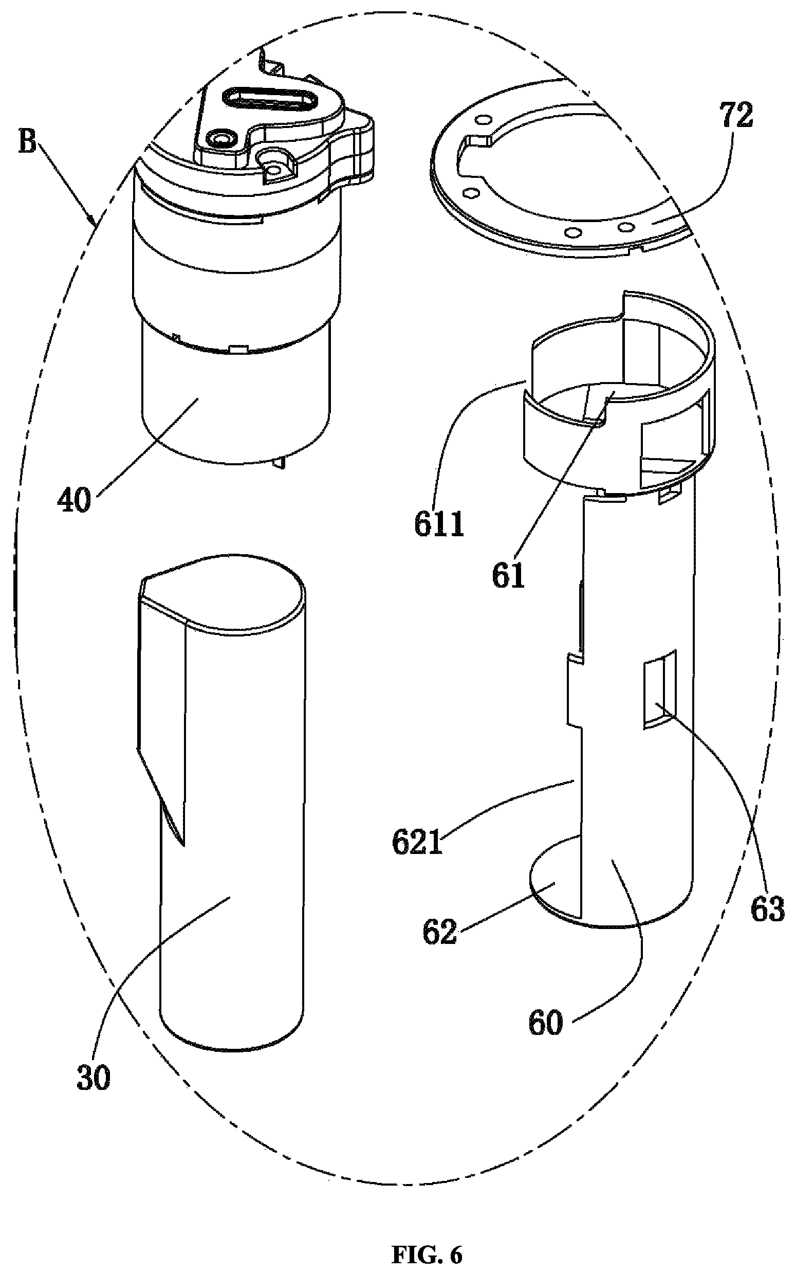 Patent US12096892 Figure 6 – Foam pump