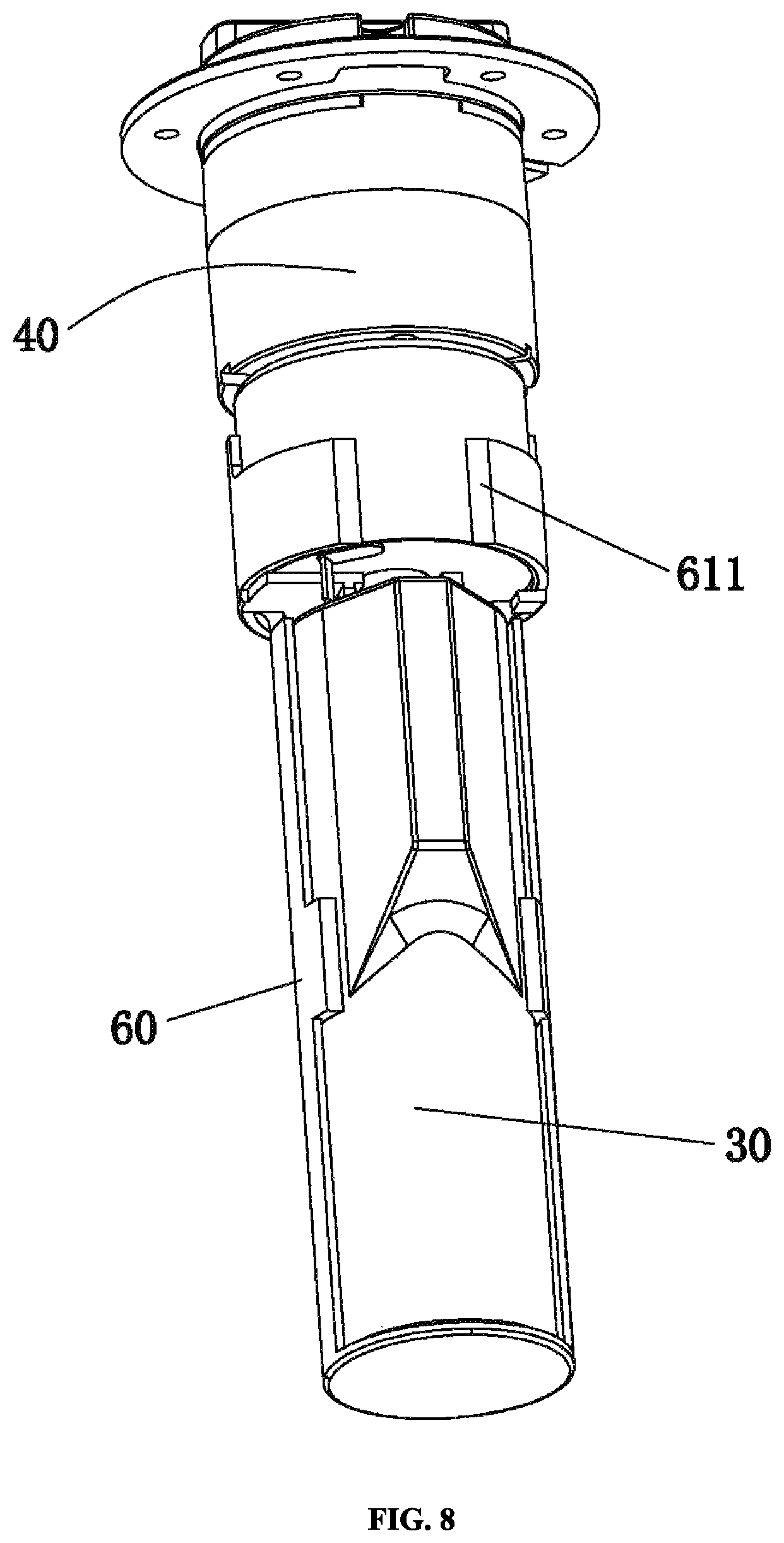 Patent US12096892 Figure 8 – Foam pump