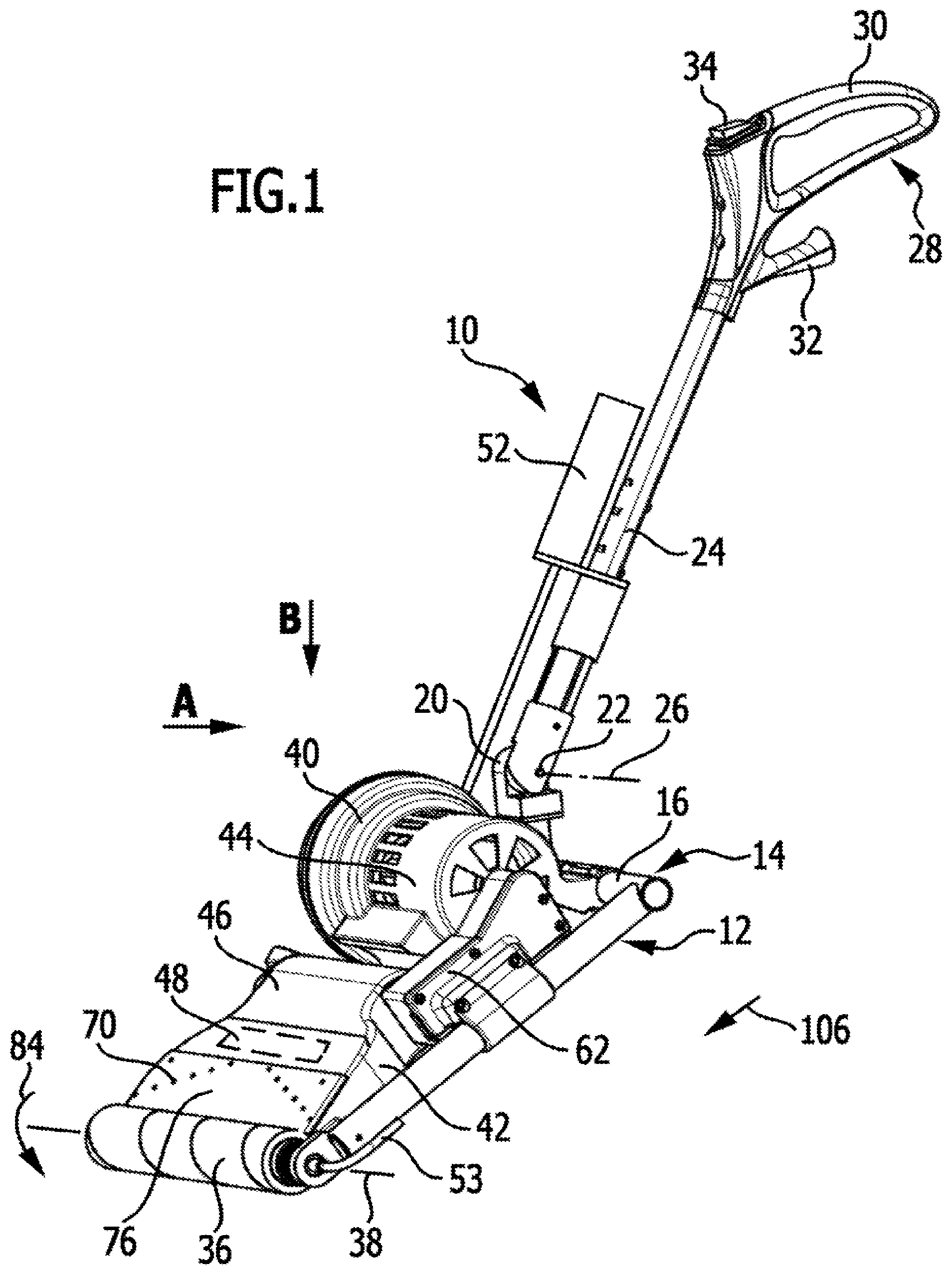 Patent US12096894 Figure 1 – Floor cleaning machine