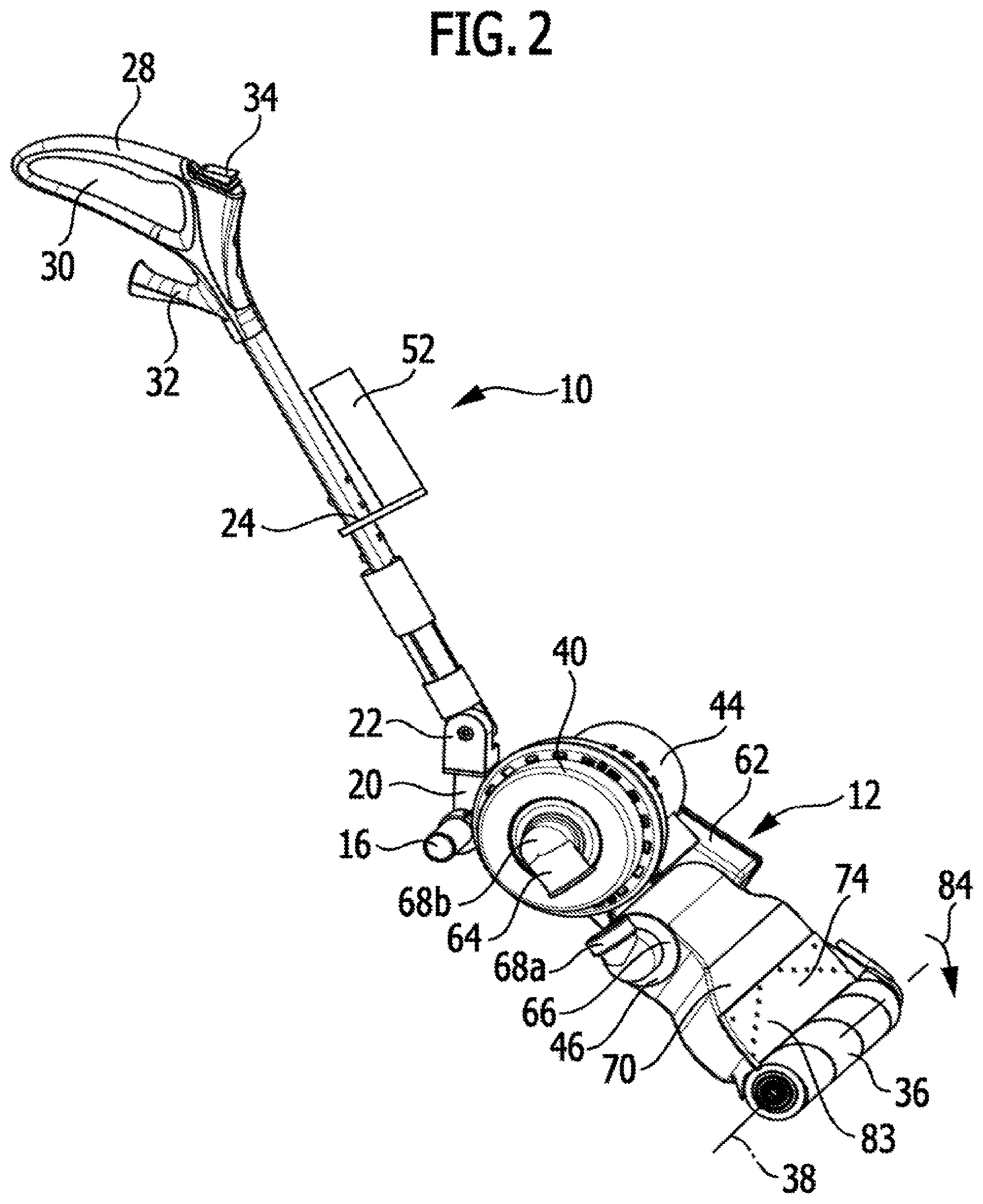 Patent US12096894 Figure 2 – Floor cleaning machine