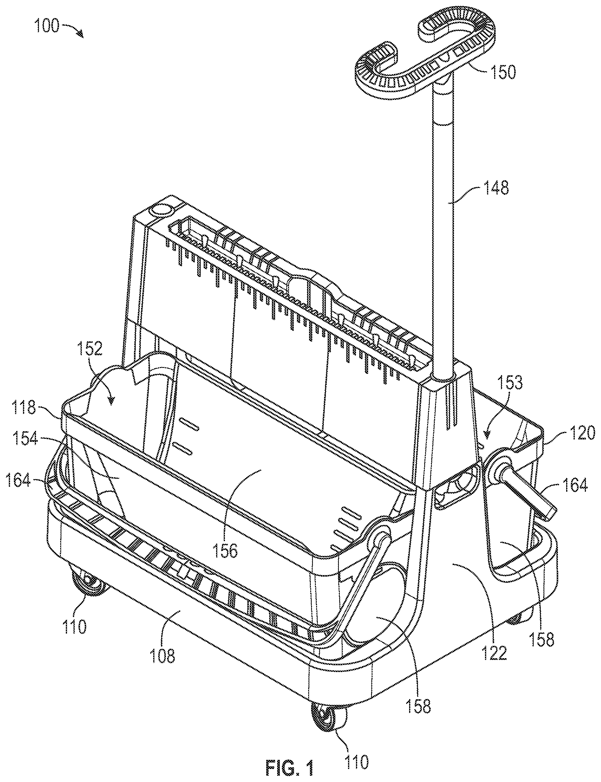 Patent US12096898 Figure 1 – Floor cleaning system