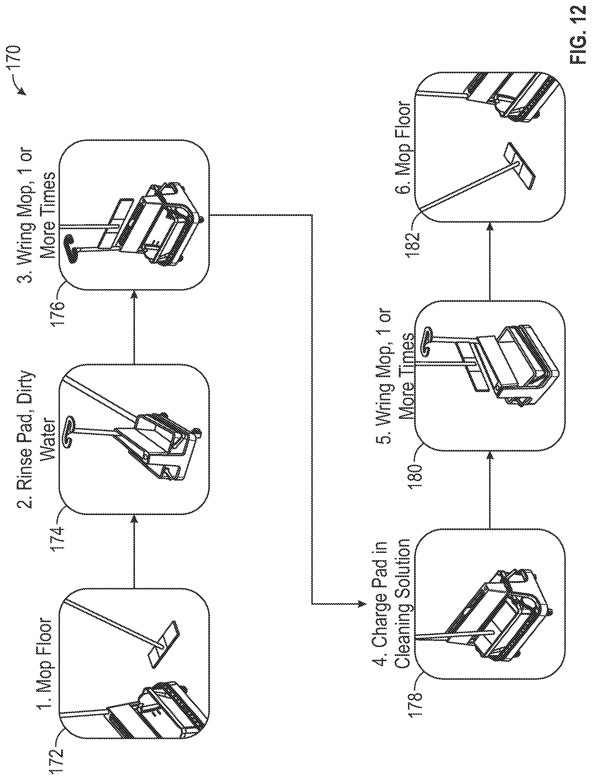 Patent US12096898 Figure 15 – Floor cleaning system