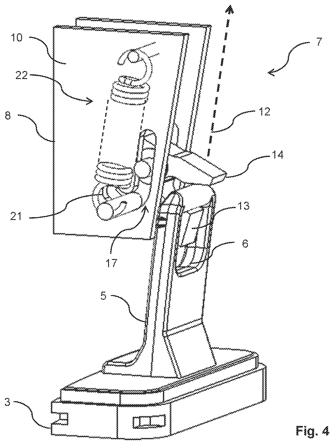 Patent US12096901 Figure 4 – Door lock for a household appliance and household appliance having the door lock