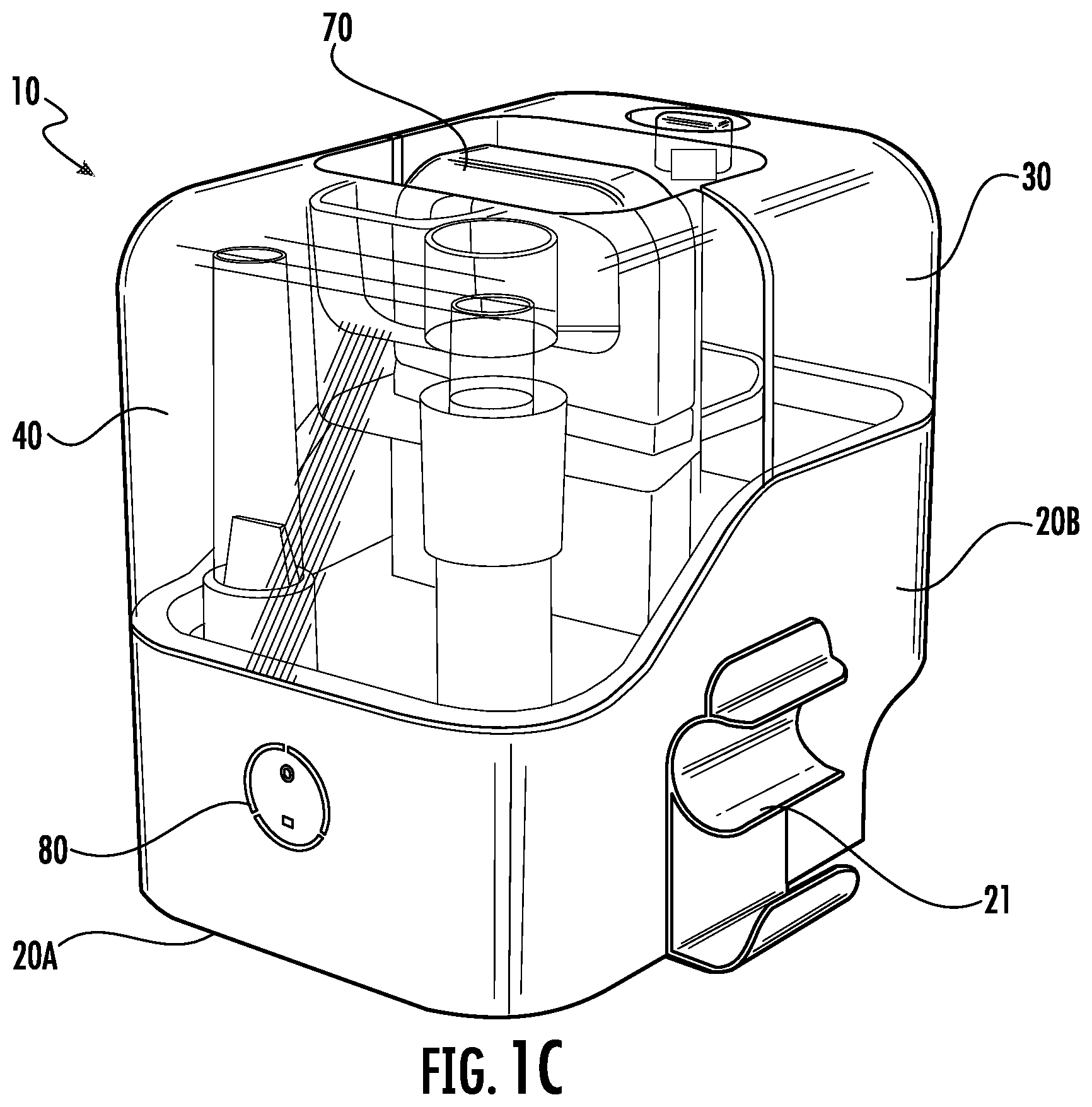 Patent US12096905 Figure 3 – Spot cleaner apparatus
