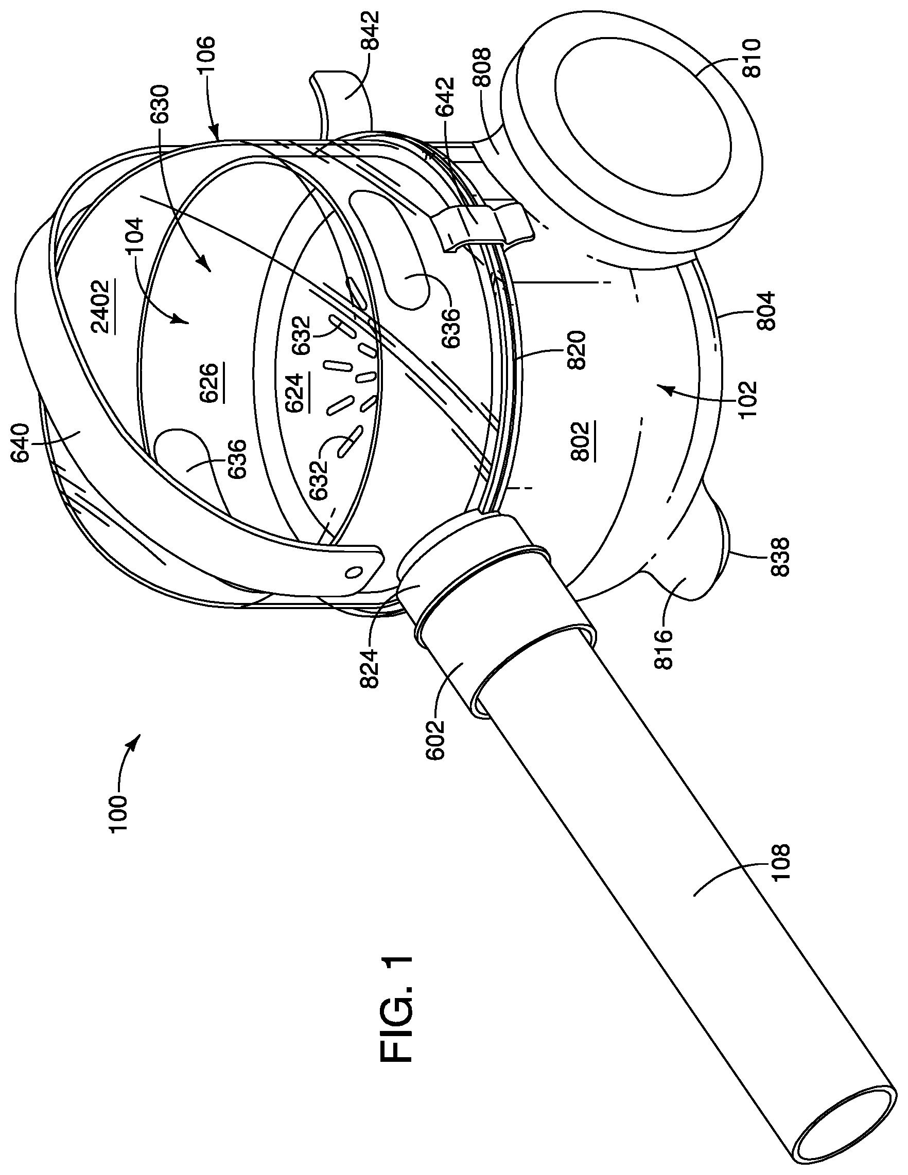 Patent US12096907 Figure 1 – Vacuum