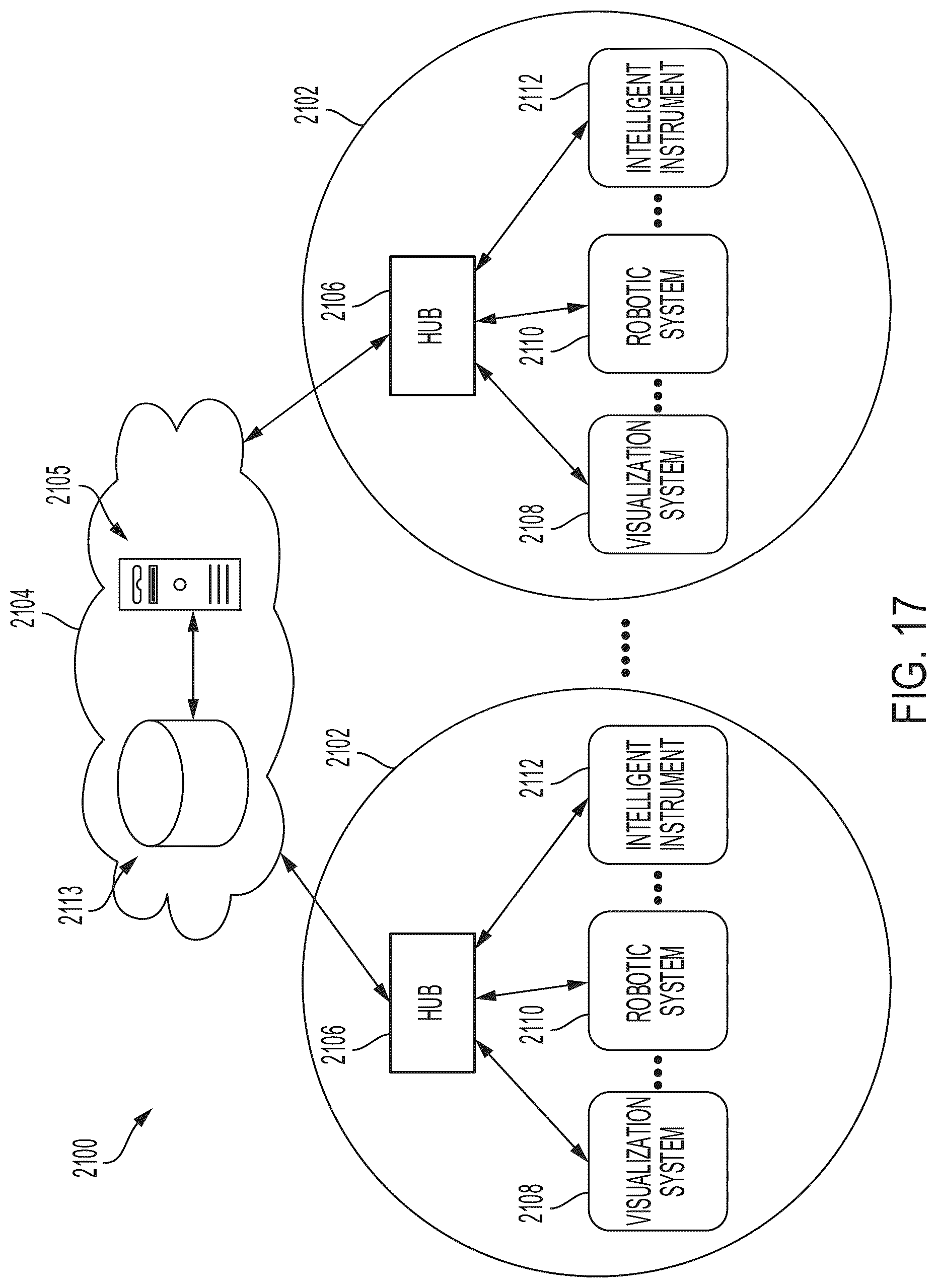 Patent US12096910 Figure 17 – Surgical hub for use with a surgical system in a surgical procedure