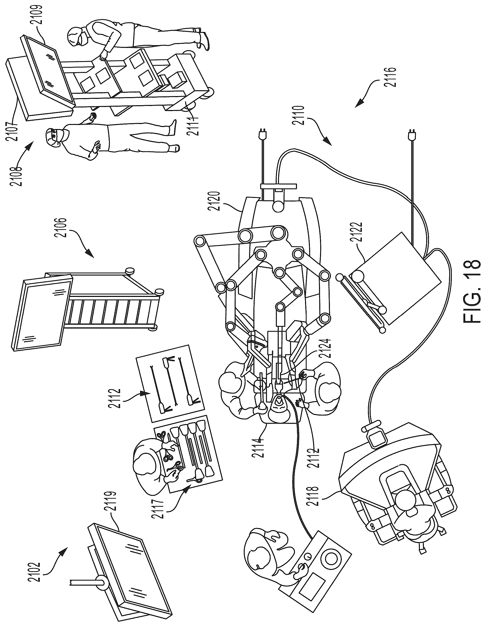 Patent US12096910 Figure 18 – Surgical hub for use with a surgical system in a surgical procedure