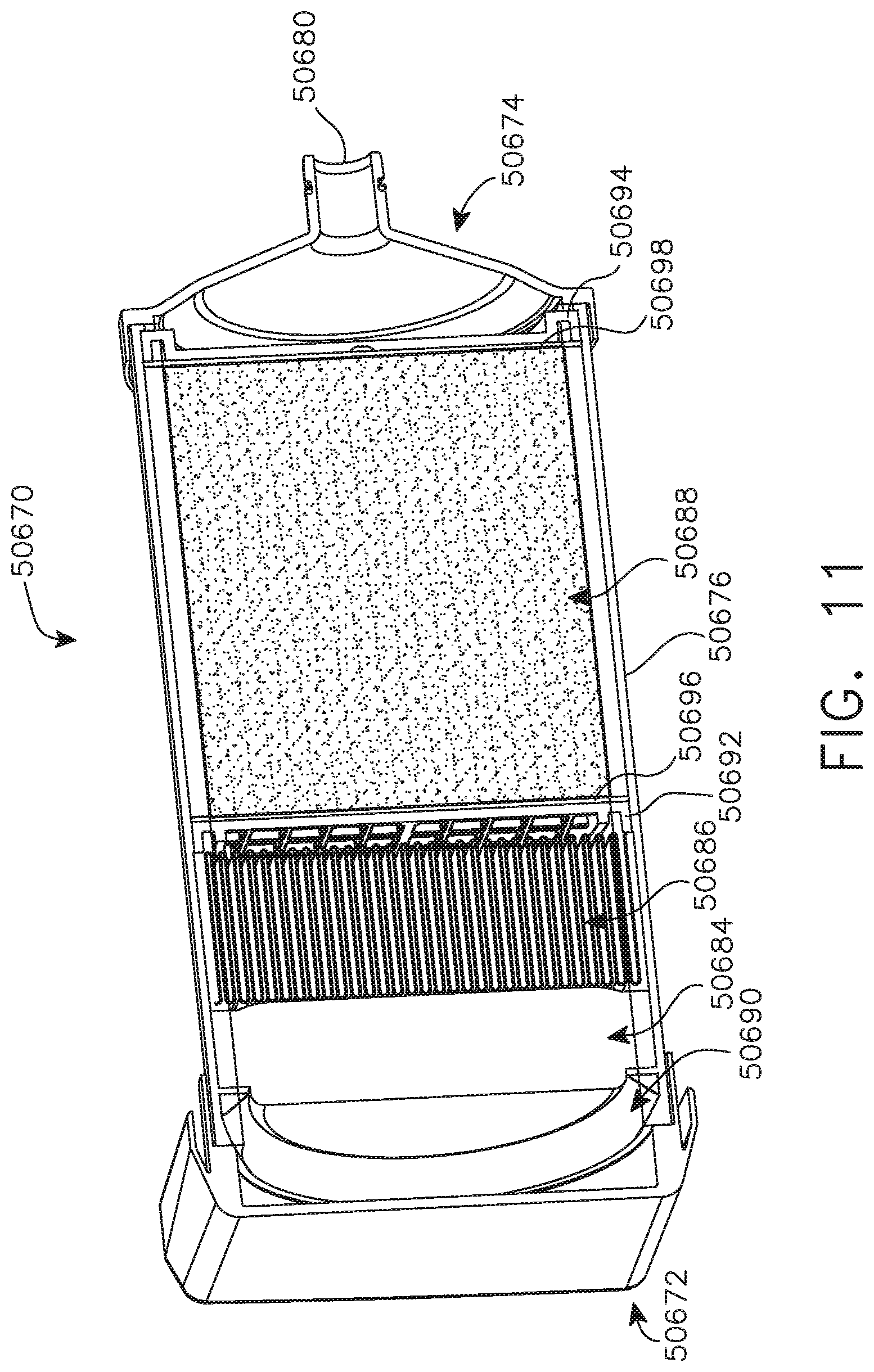 Patent US12096916 Figure 9 – Method of sensing particulate from smoke evacuated from a patient, adjusting the pump speed based on the sensed information, and communicating the functional parameters of the system to the hub
