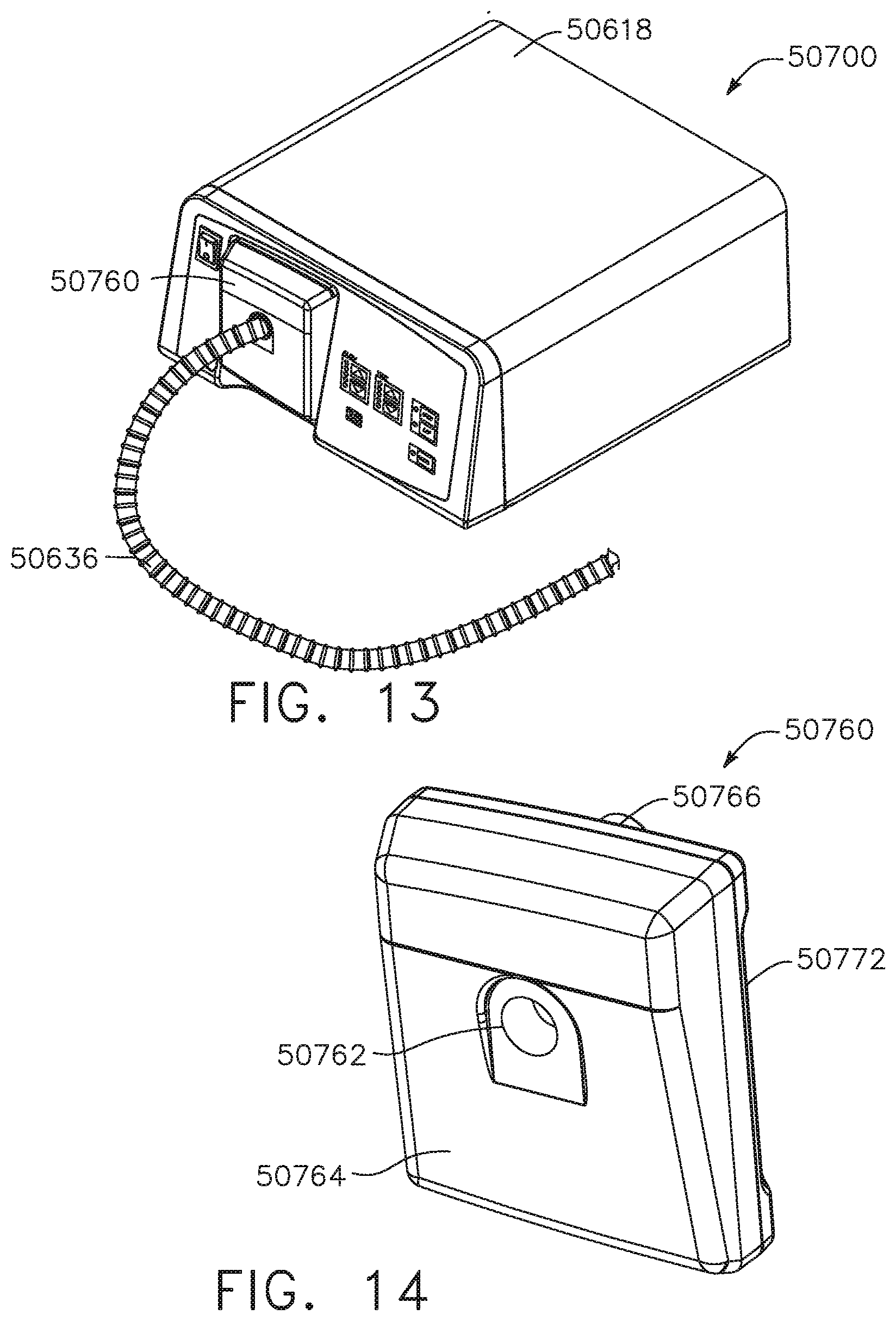 Patent US12096916 Figure 11 – Method of sensing particulate from smoke evacuated from a patient, adjusting the pump speed based on the sensed information, and communicating the functional parameters of the system to the hub