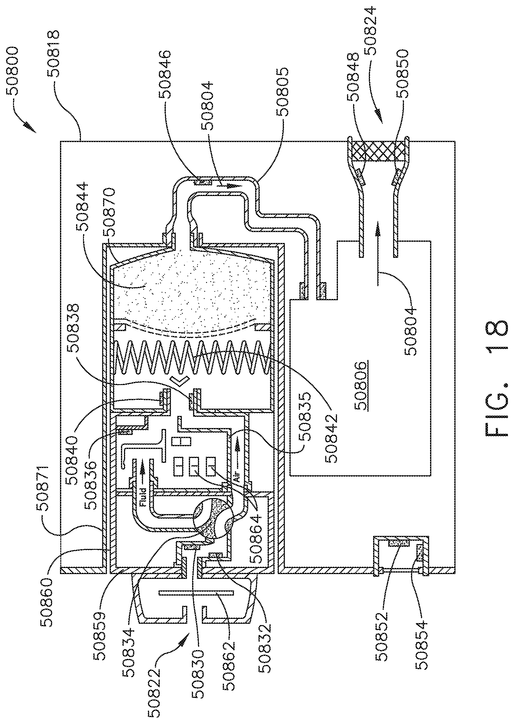 Patent US12096916 Figure 15 – Method of sensing particulate from smoke evacuated from a patient, adjusting the pump speed based on the sensed information, and communicating the functional parameters of the system to the hub