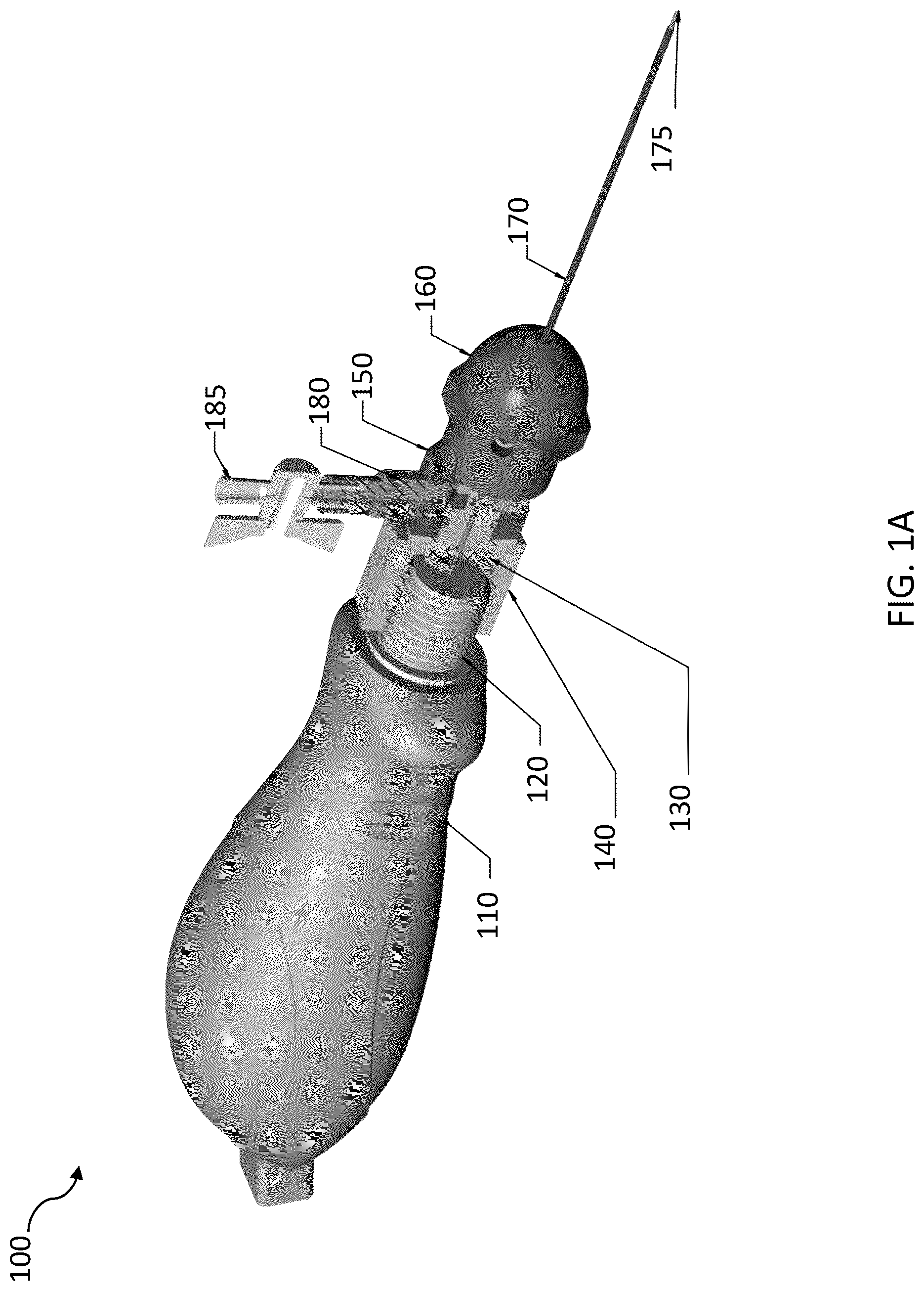 Patent US12096918 Figure 1 – Imaging needle system and apparatus with light engine