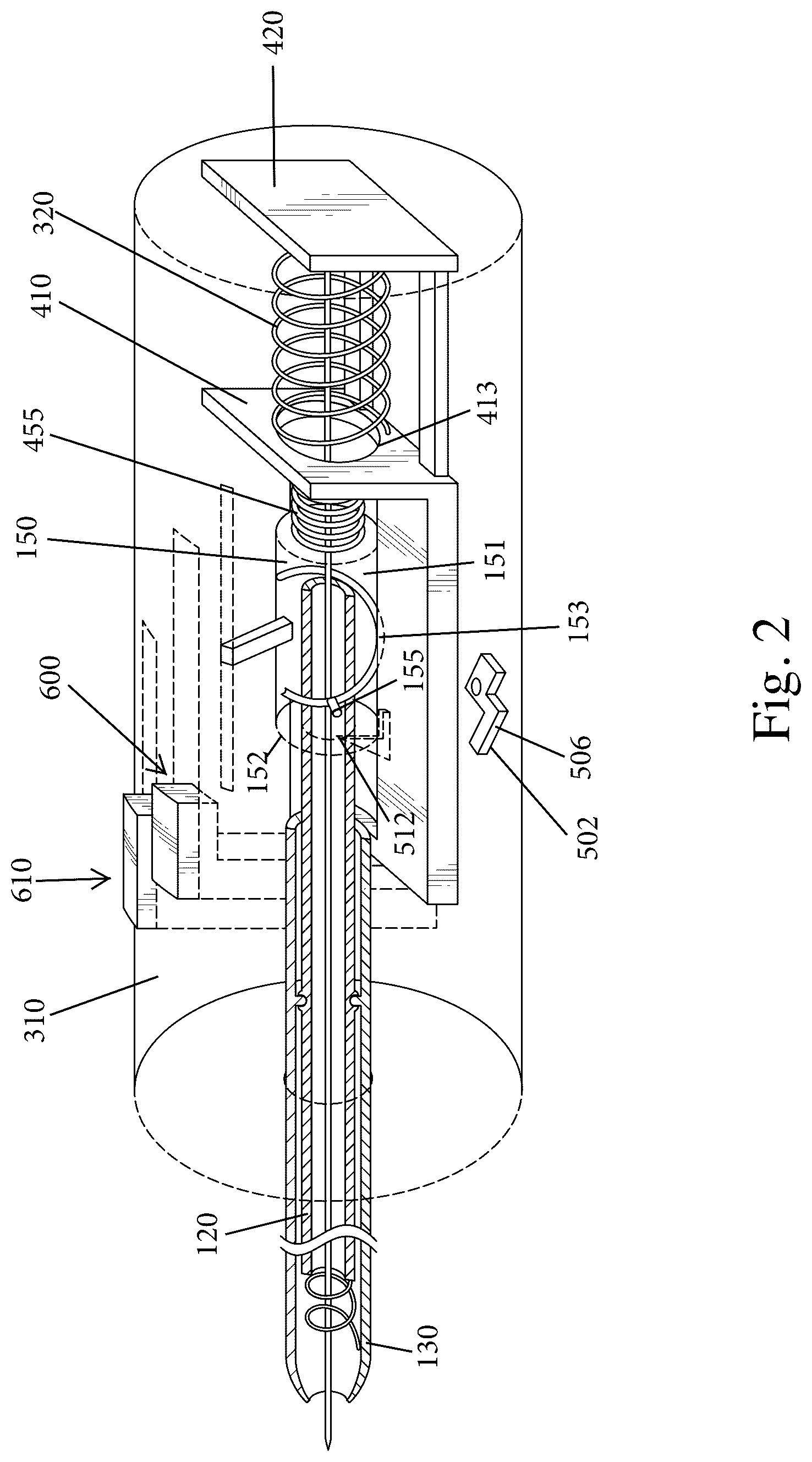Patent US12096921 Figure 3 – Biopsy needle