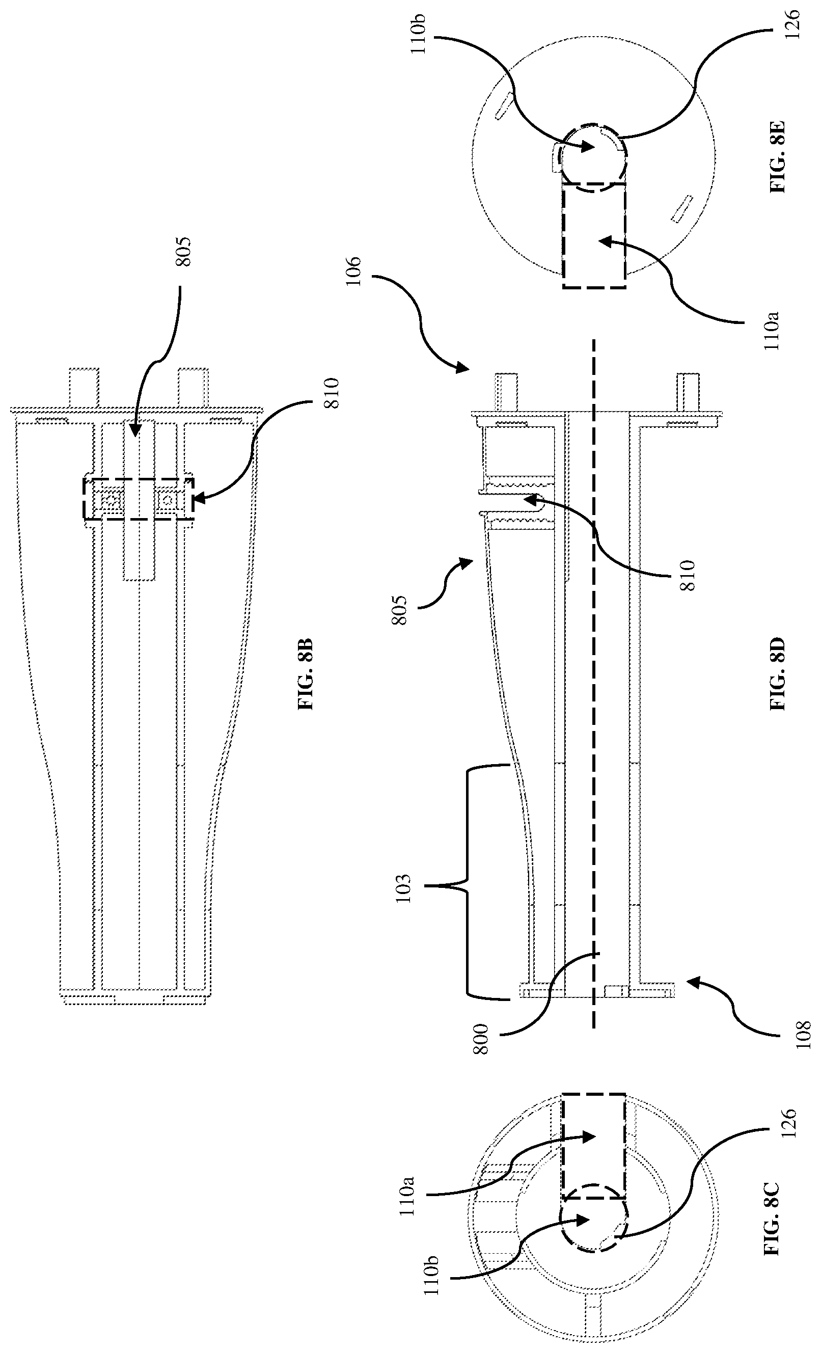 Patent US12096922 Figure 8 – Apparatus, methods, and systems for improving surgical control with a medical torquing device