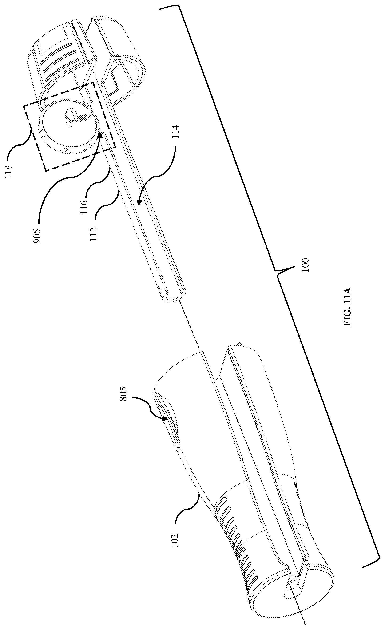 Patent US12096922 Figure 11 – Apparatus, methods, and systems for improving surgical control with a medical torquing device