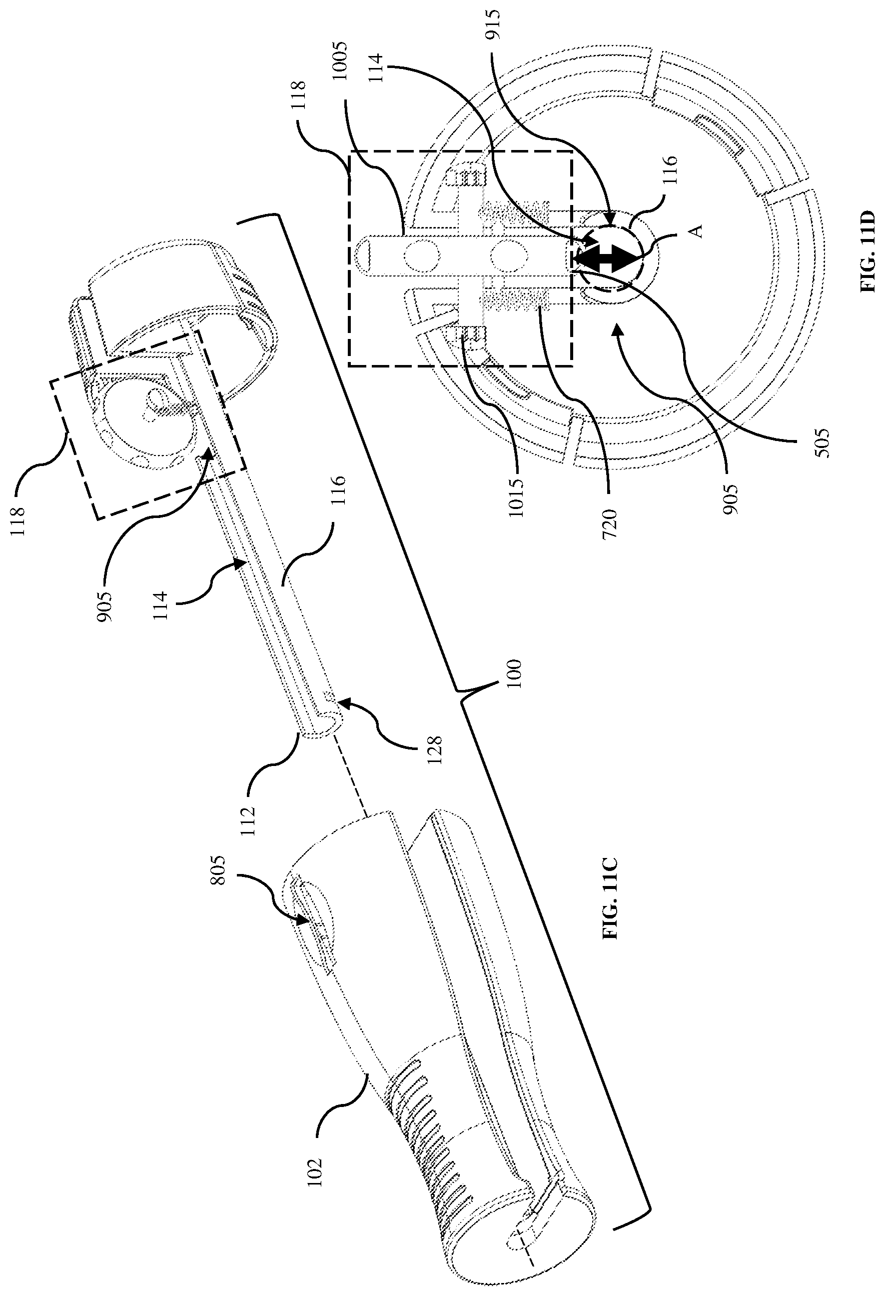 Patent US12096922 Figure 13 – Apparatus, methods, and systems for improving surgical control with a medical torquing device