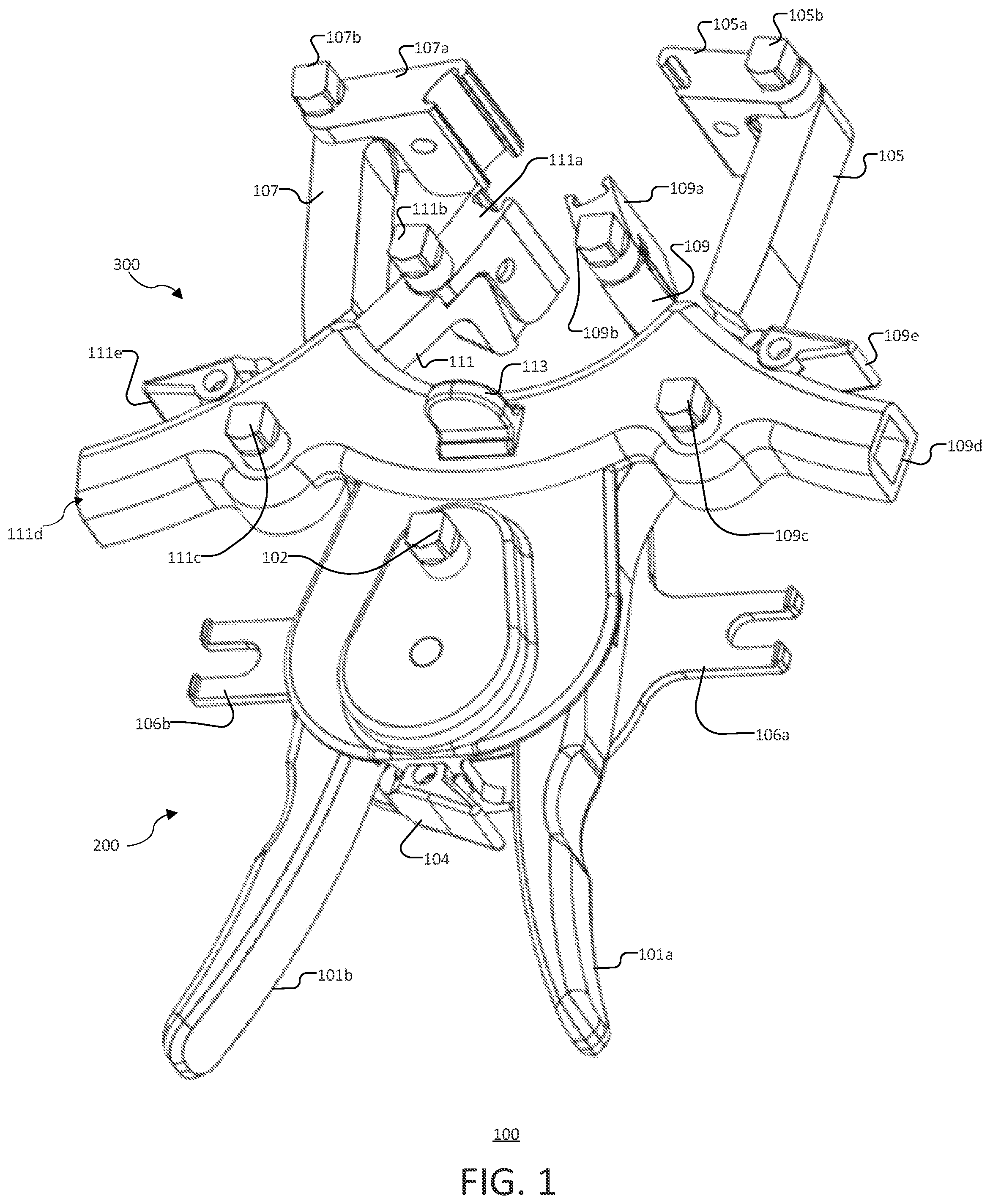Patent US12096923 Figure 1 – Tissue retractor, retraction modules, and associated methods