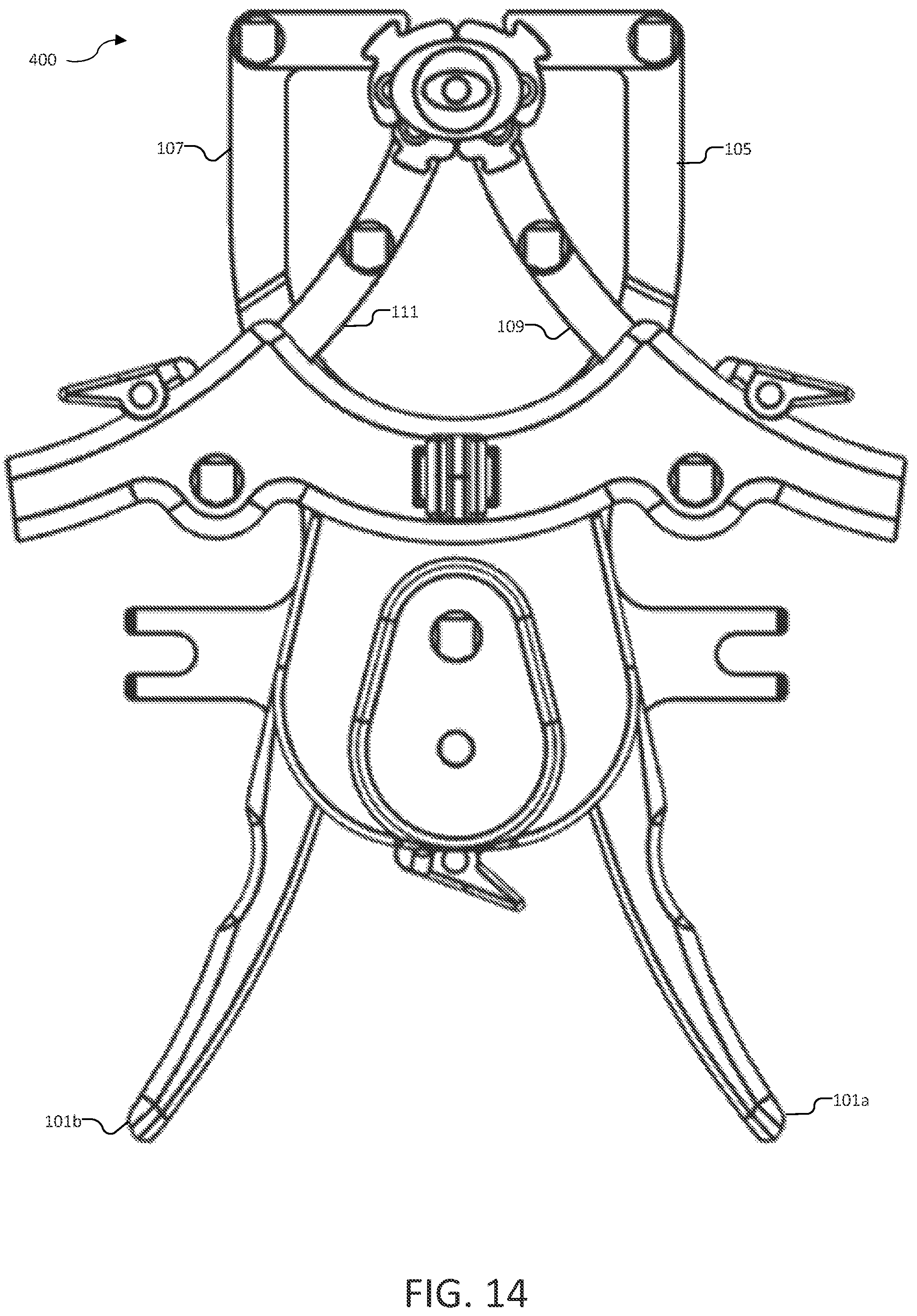 Patent US12096923 Figure 14 – Tissue retractor, retraction modules, and associated methods