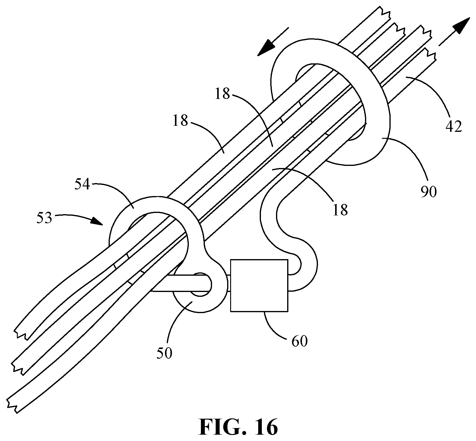 Patent US12096927 Figure 8 – Suture tensioning and securement device, system, and methods