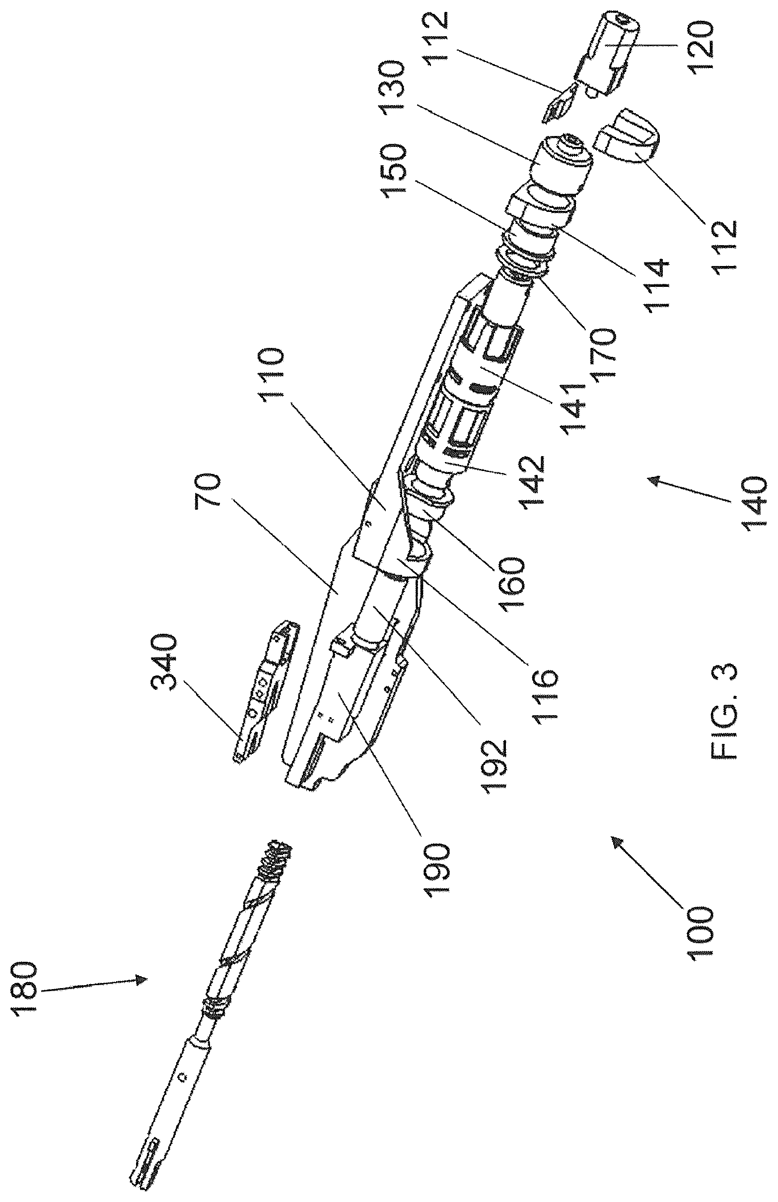 Patent US12096933 Figure 3 – Electrical surgical instrument with differential rate of closing motion speed