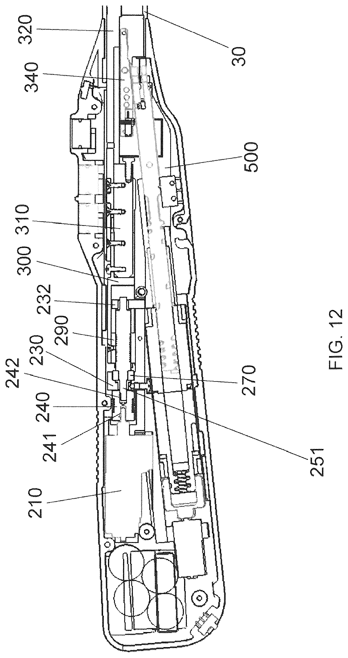 Patent US12096933 Figure 12 – Electrical surgical instrument with differential rate of closing motion speed