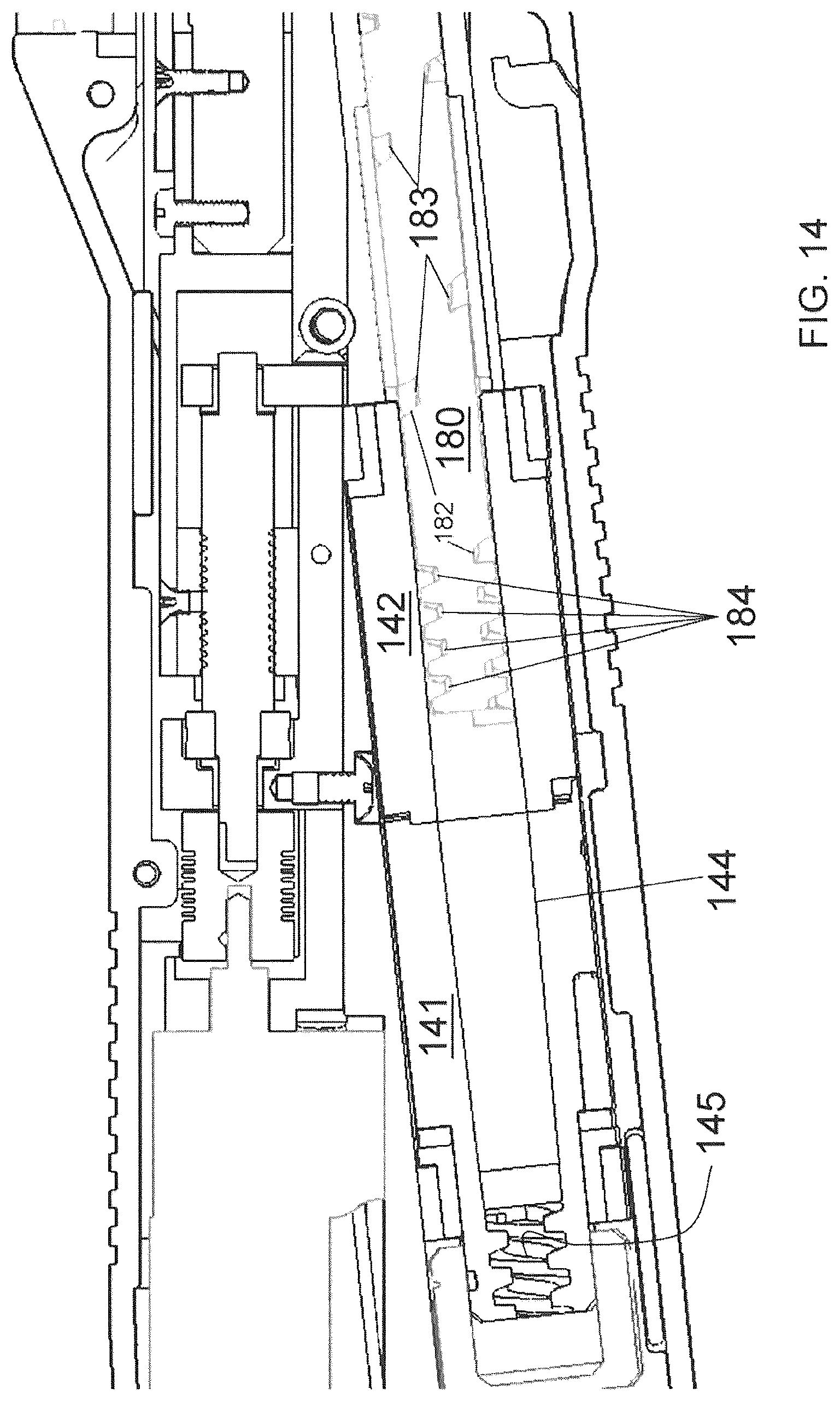 Patent US12096933 Figure 14 – Electrical surgical instrument with differential rate of closing motion speed