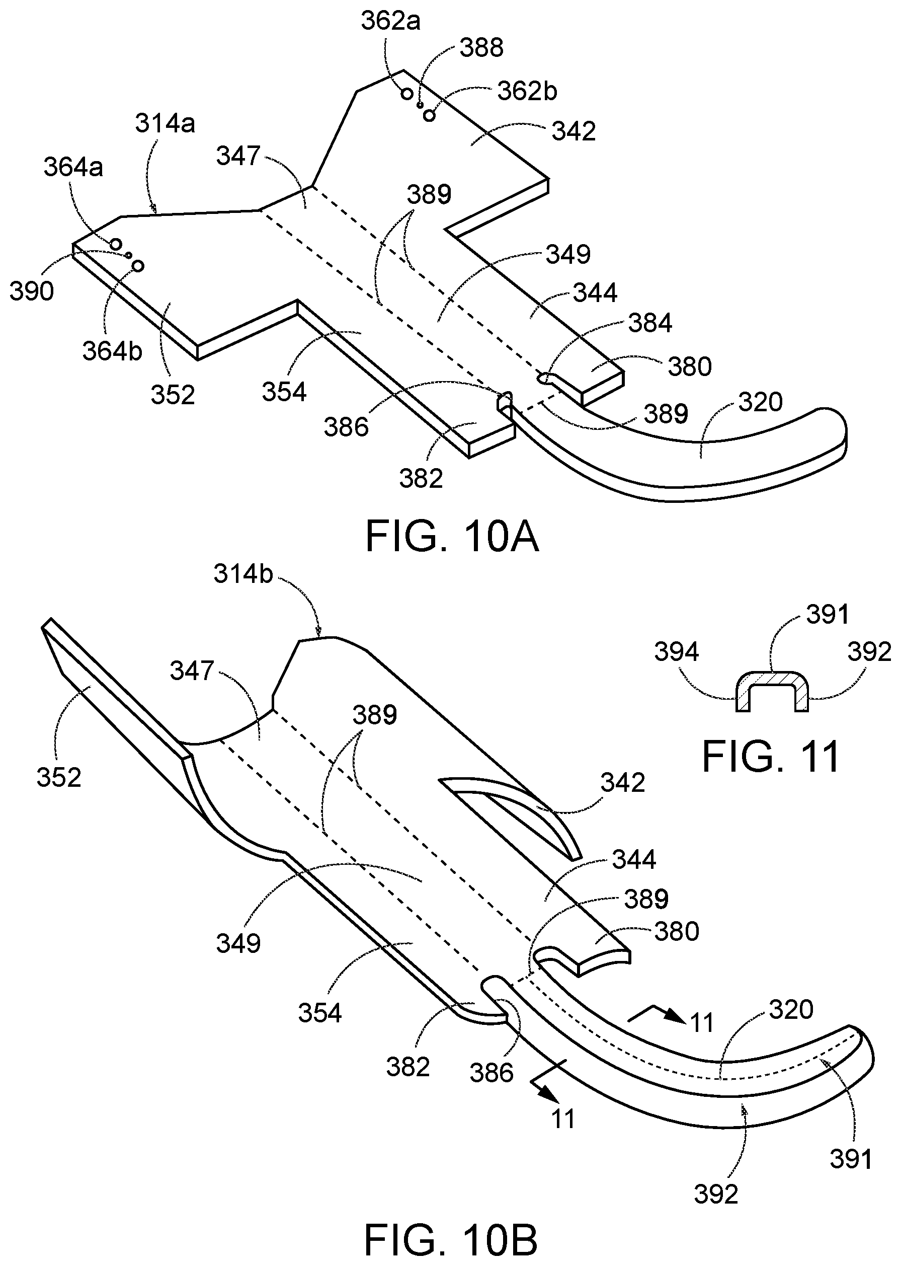 Patent US12096934 Figure 10 – Frame for surgical stapler and associated method of manufacture with stamping