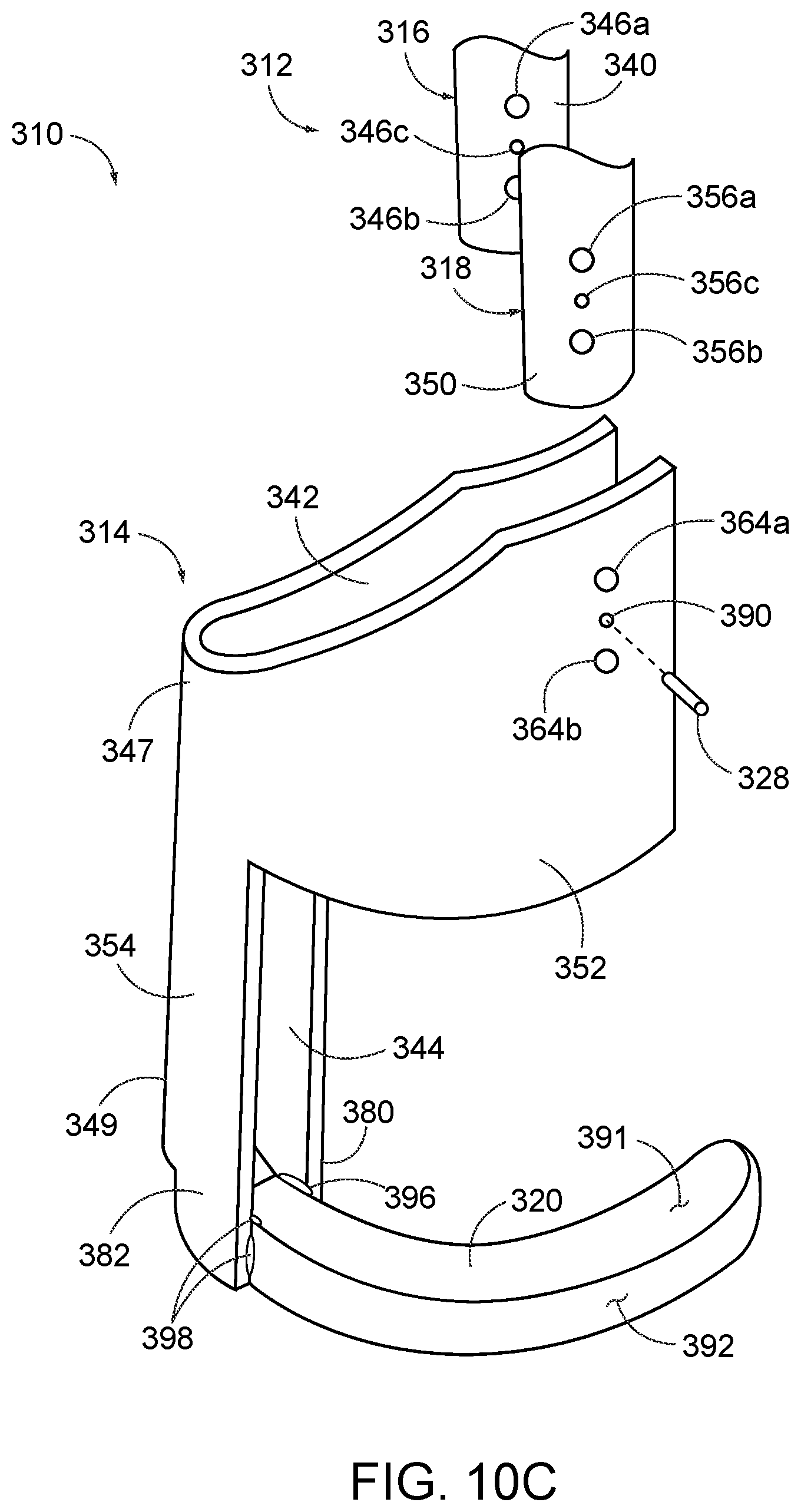 Patent US12096934 Figure 11 – Frame for surgical stapler and associated method of manufacture with stamping