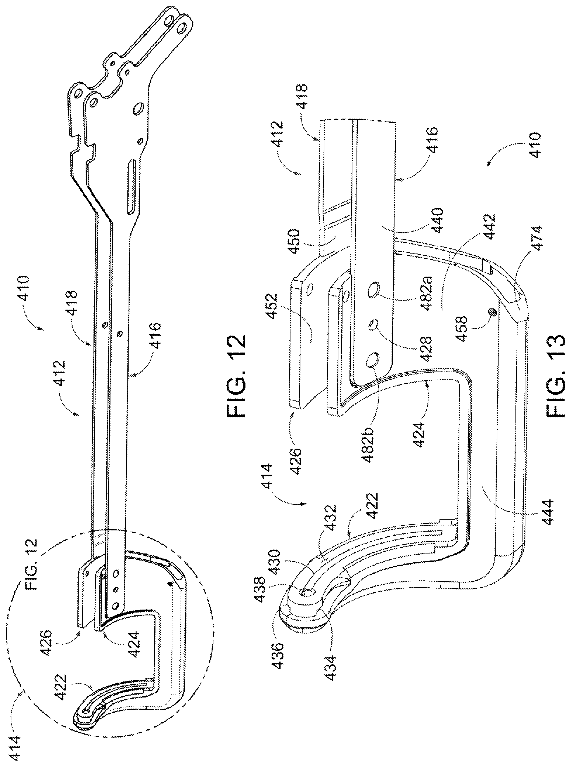 Patent US12096934 Figure 12 – Frame for surgical stapler and associated method of manufacture with stamping