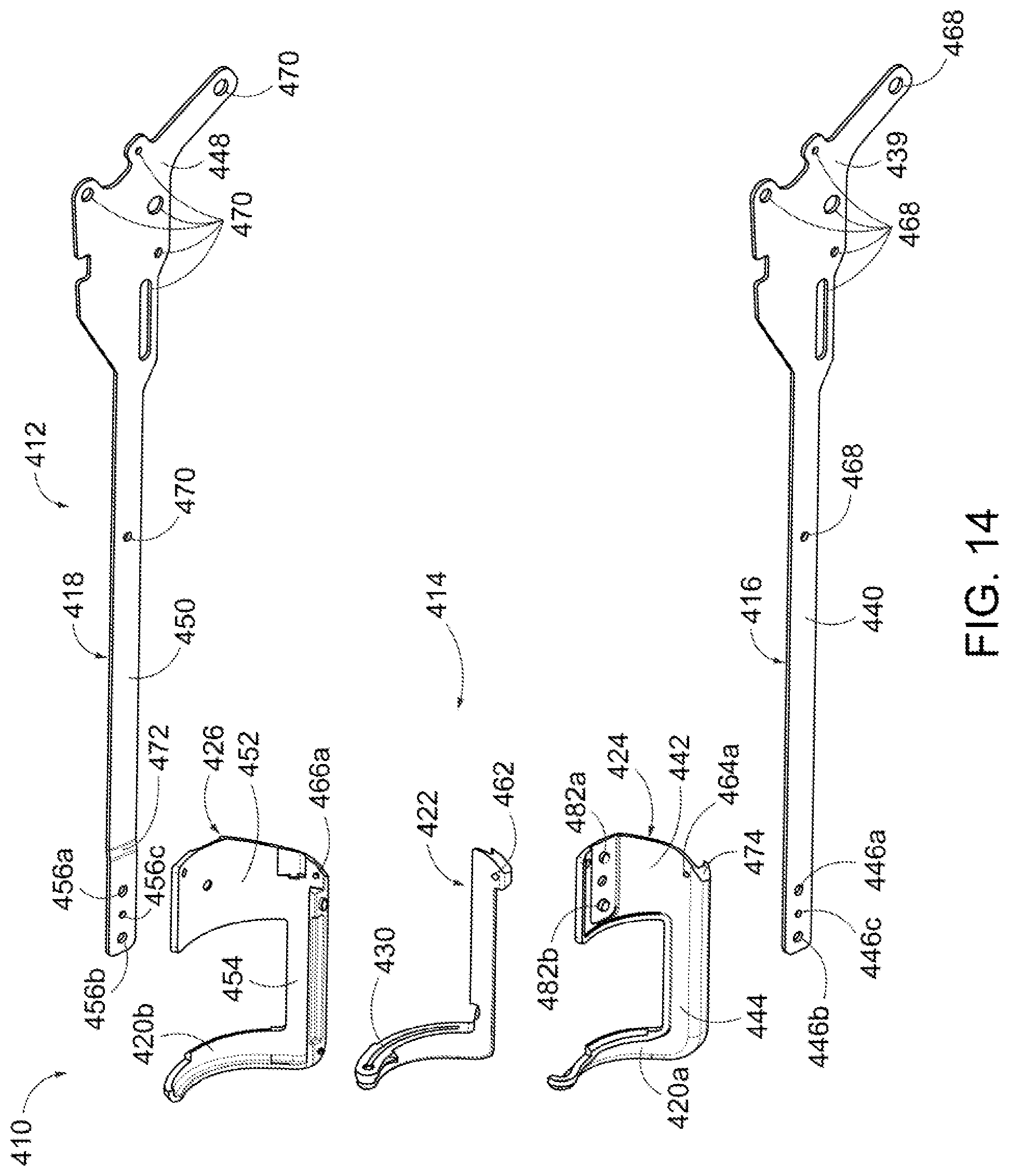 Patent US12096934 Figure 13 – Frame for surgical stapler and associated method of manufacture with stamping