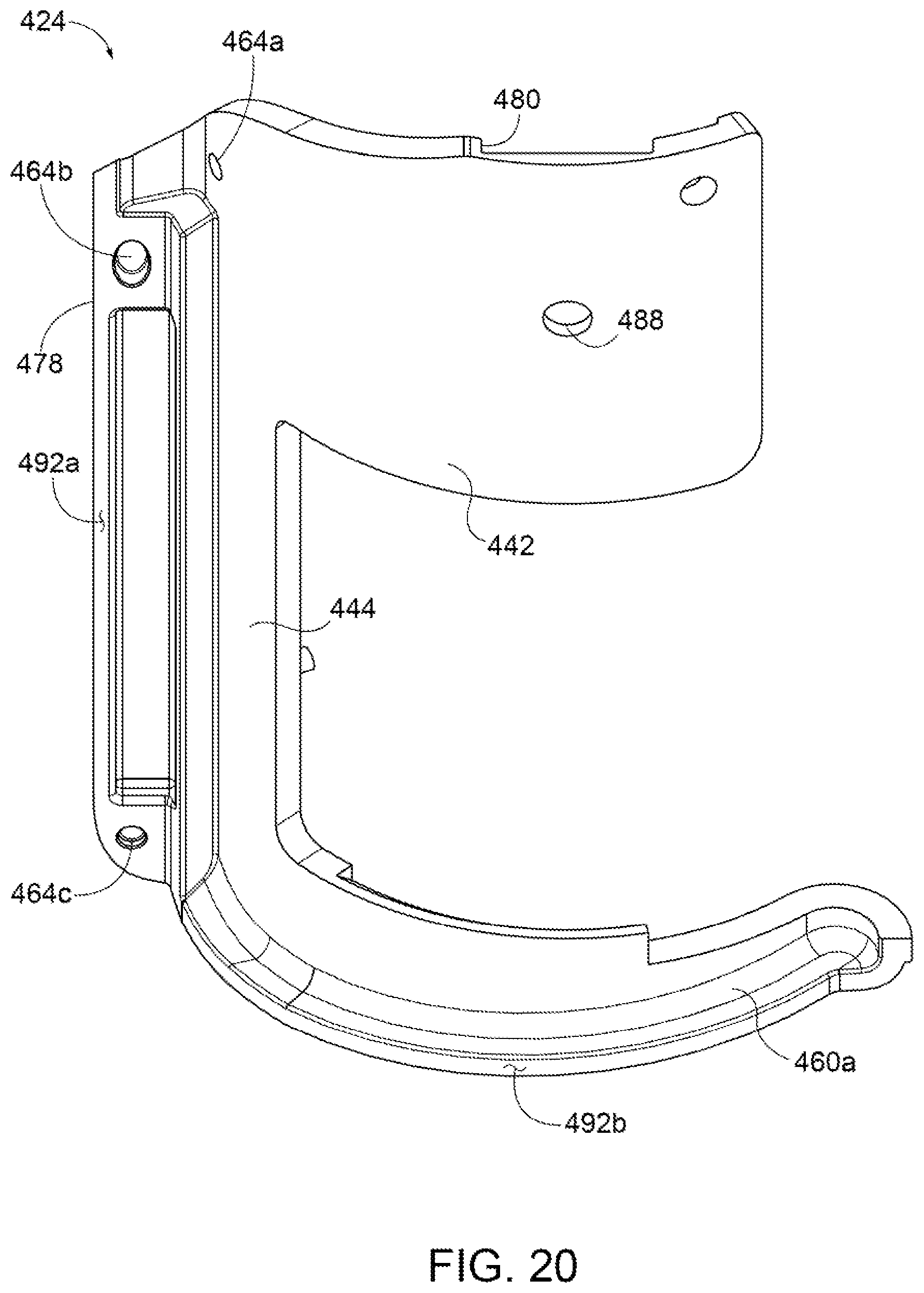 Patent US12096934 Figure 16 – Frame for surgical stapler and associated method of manufacture with stamping