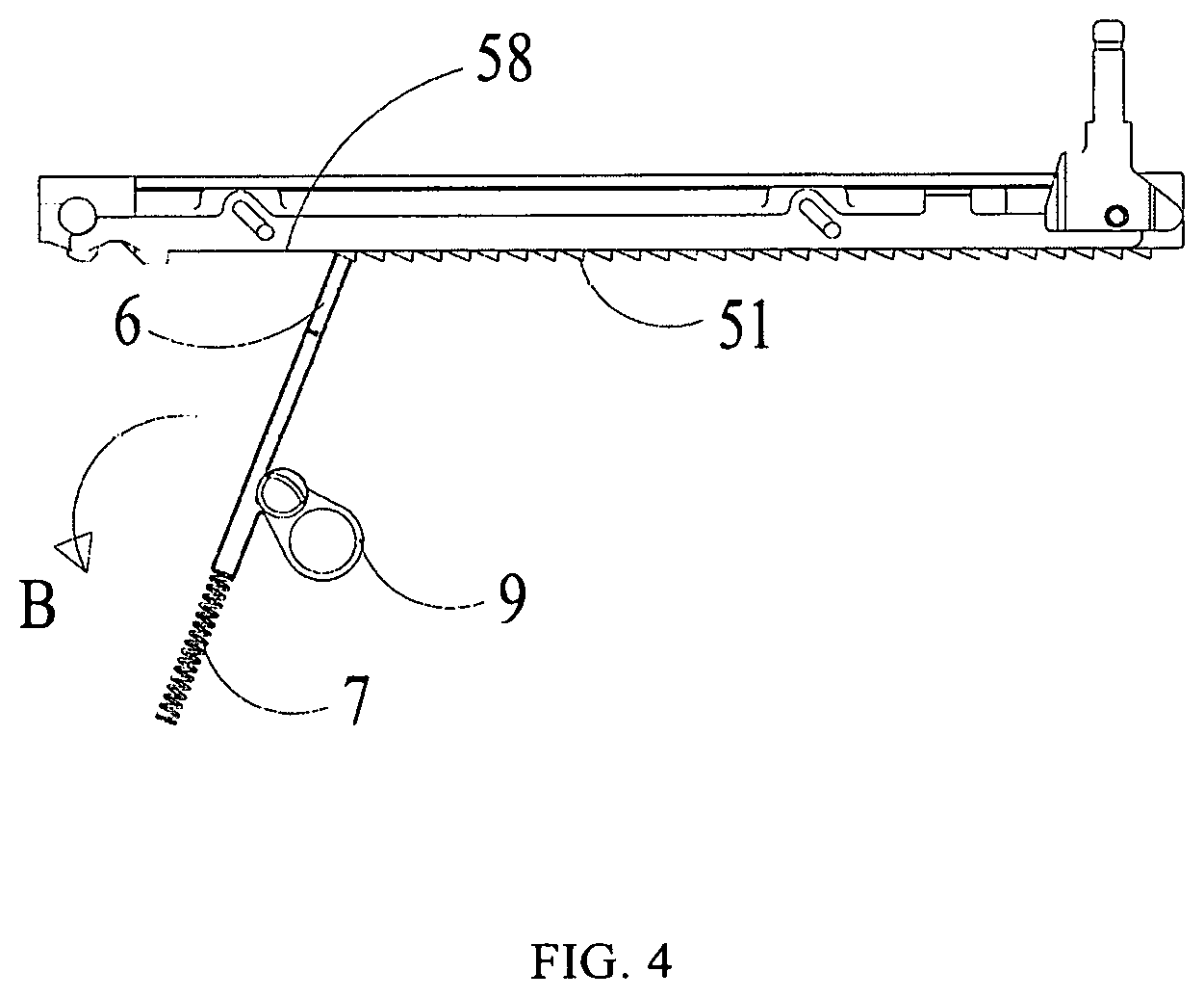 Patent US12096939 Figure 4 – Firing mechanism and stapler