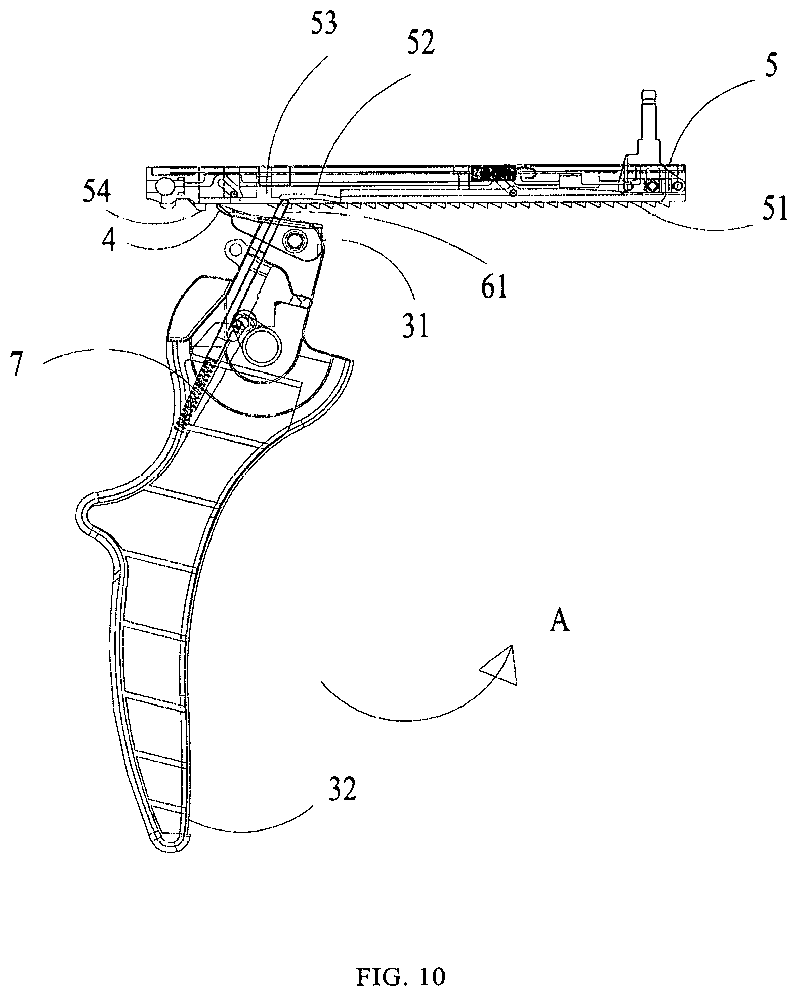 Patent US12096939 Figure 10 – Firing mechanism and stapler