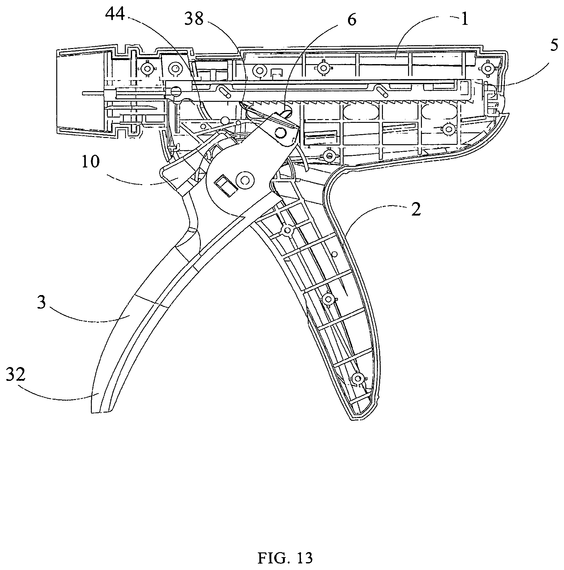 Patent US12096939 Figure 13 – Firing mechanism and stapler
