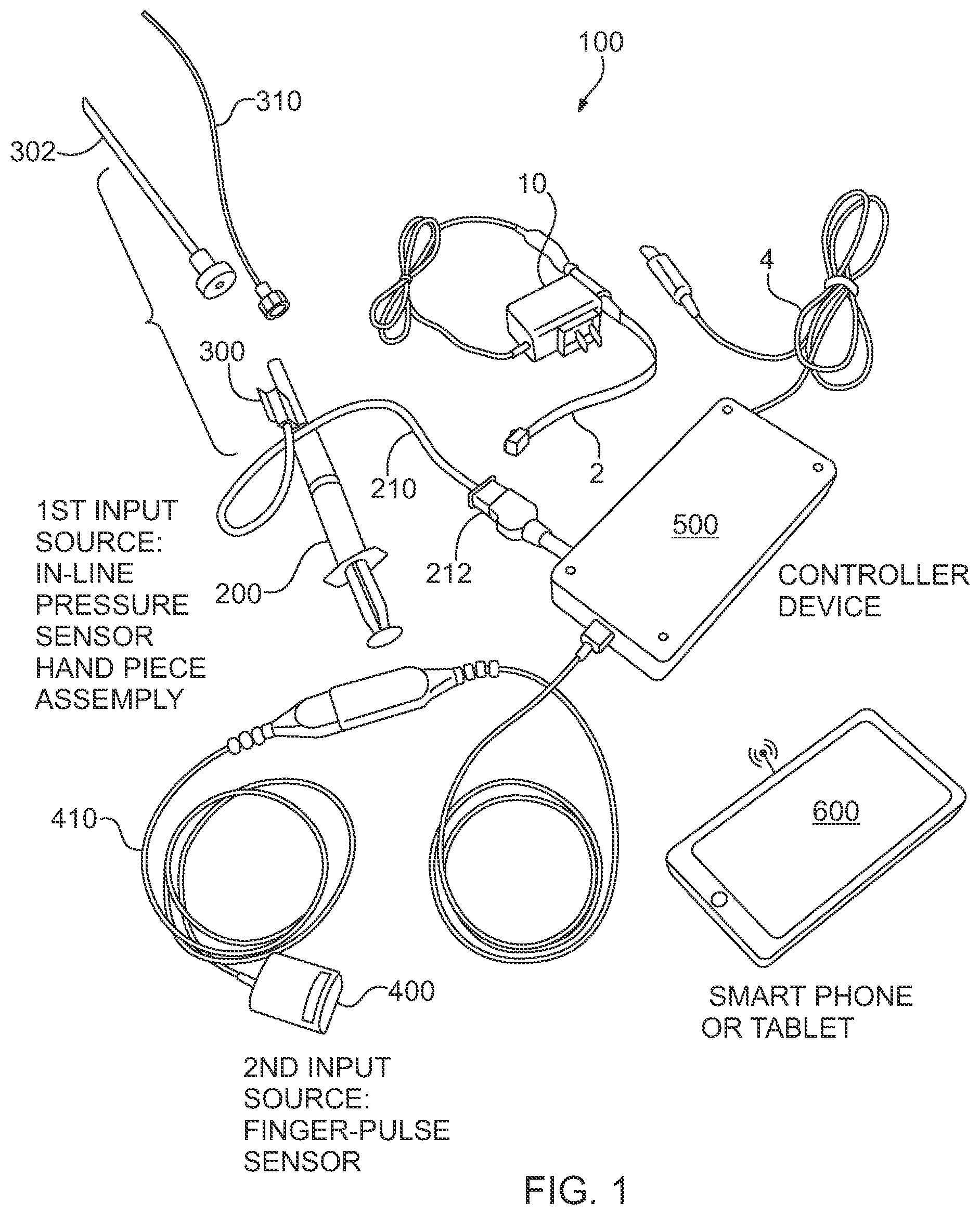 Patent US12096957 Figure 1 – Device and method for needle/catheter location utilizing correlation analysis